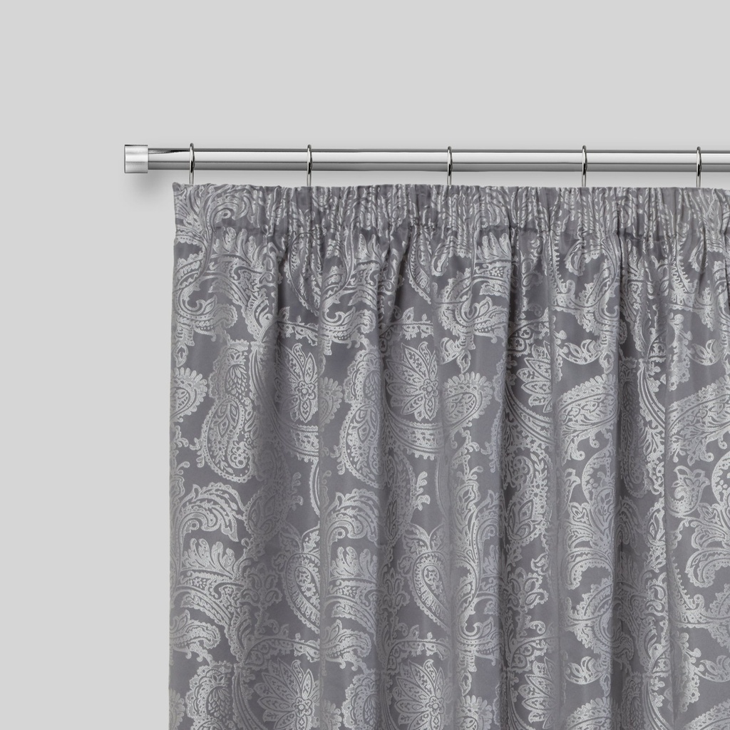 Fenton - Extendable Curtain Pole in Chrome (With rings) - Image 2