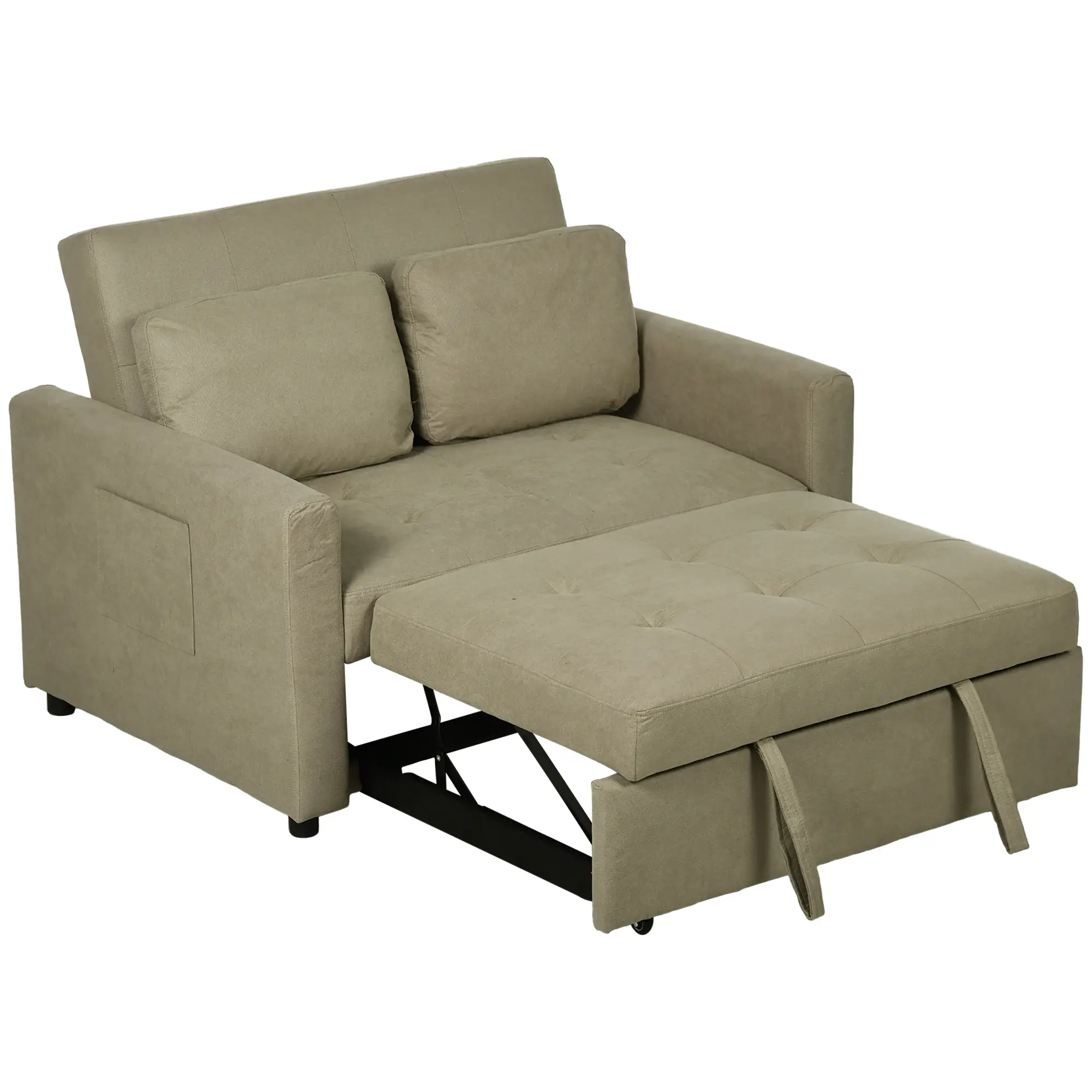 Sofa Bed 120 x 84 x 86cm - Light Brown - 11