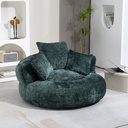 Chenille Armchair 108 x 108 x 52cm - Green - 1