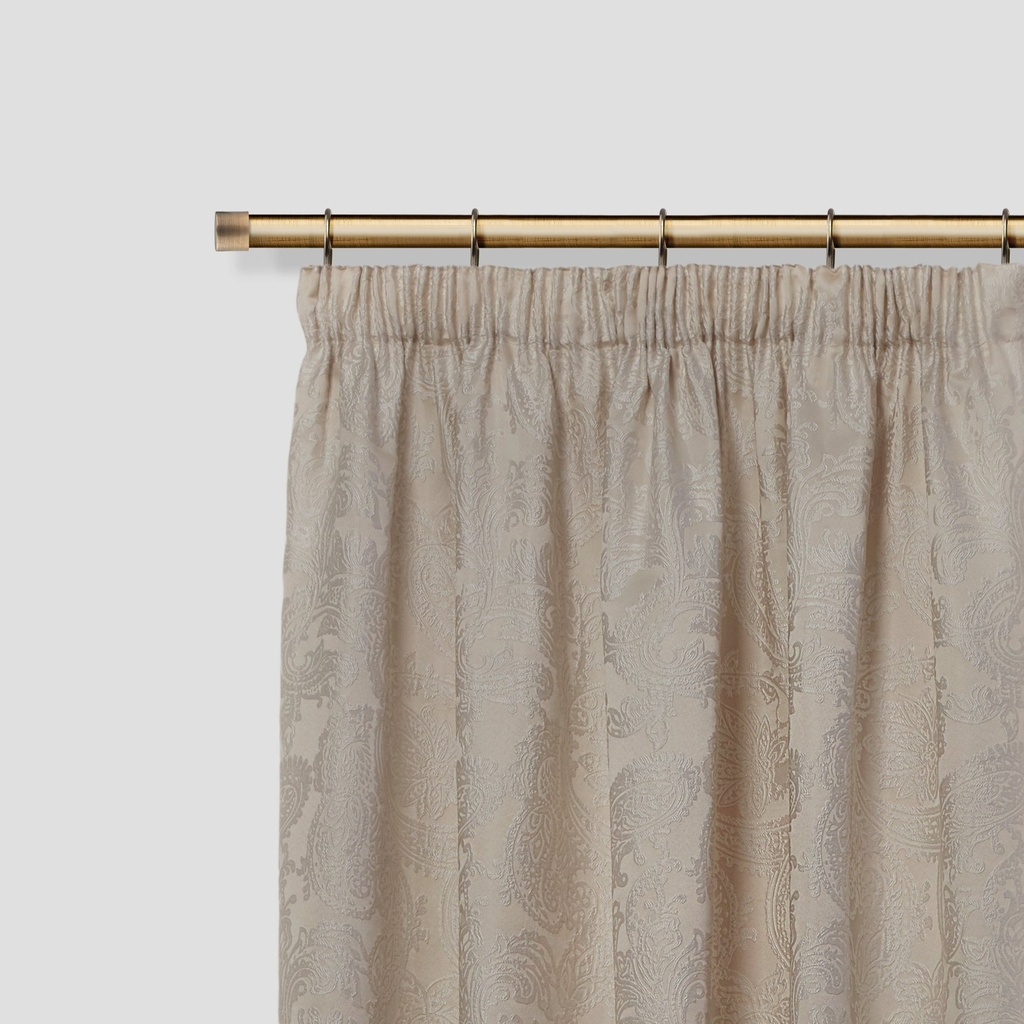 Fenton - Extendable Curtain Pole in Antique Brass (With rings) - Image 2