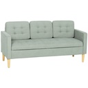 3 Seater Sofa 169 x 63 x 82cm - Light Grey - 1