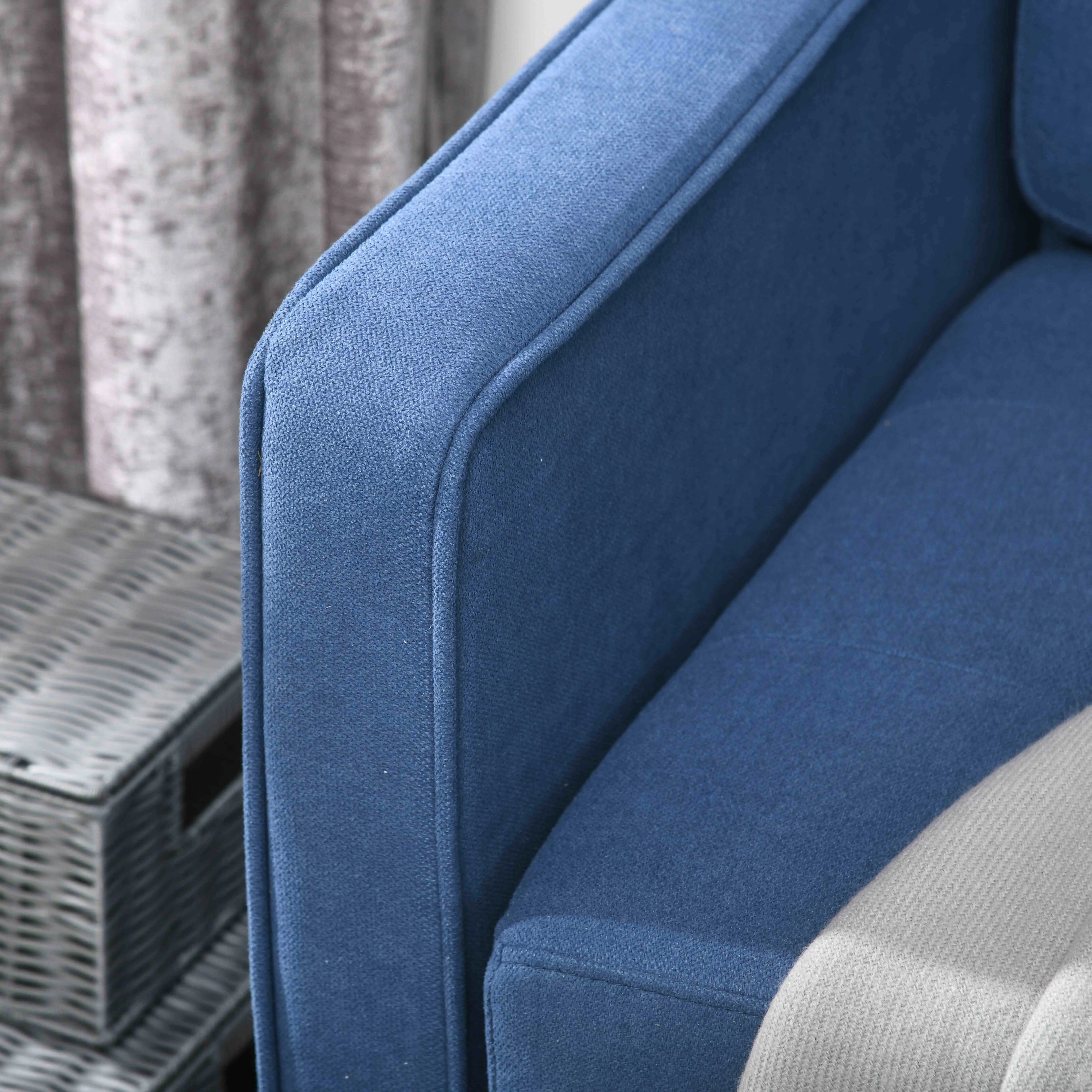 2 Seater Sofa 117 x 62 x 78cm - Blue - 9