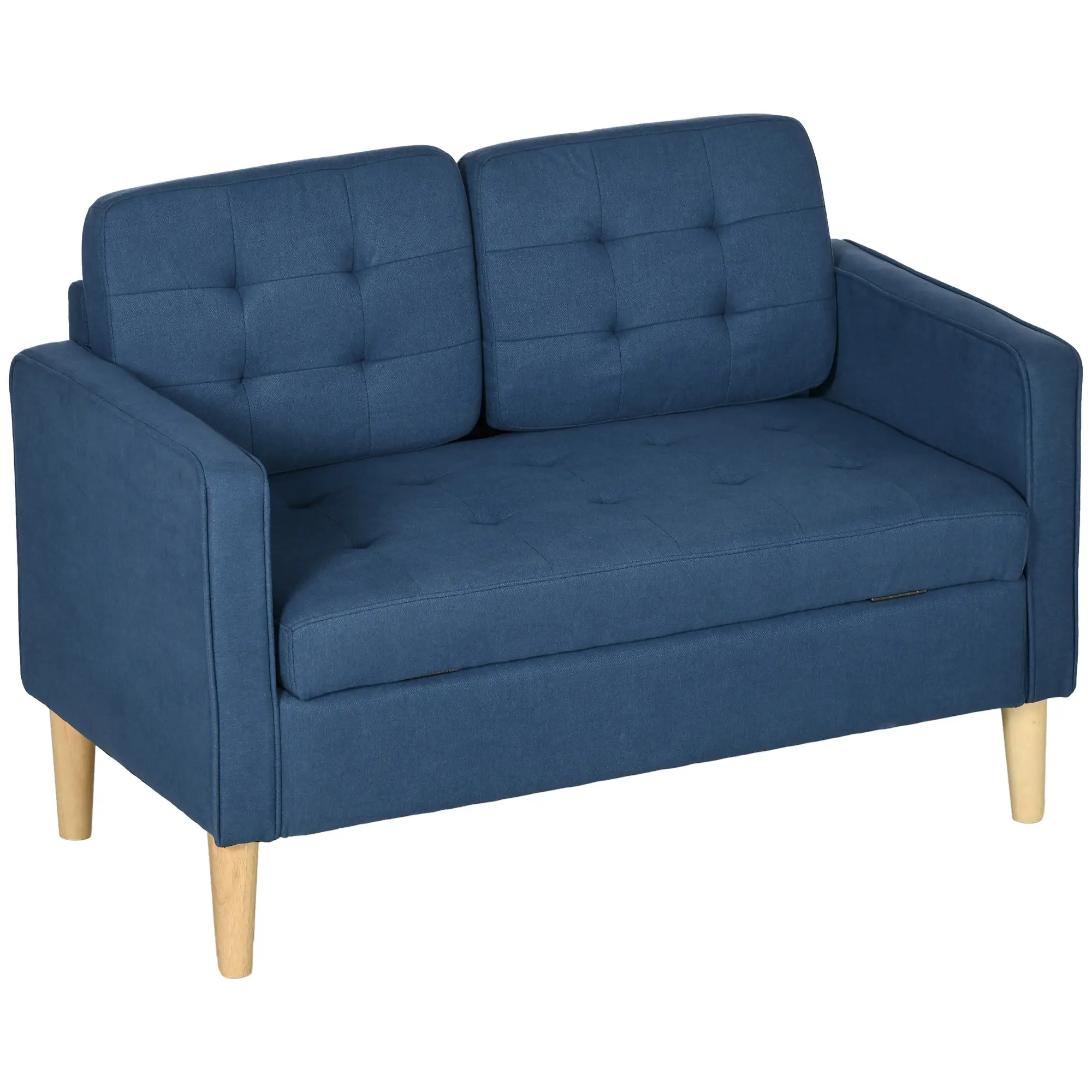 2 Seater Sofa 117 x 62 x 78cm - Blue - 15