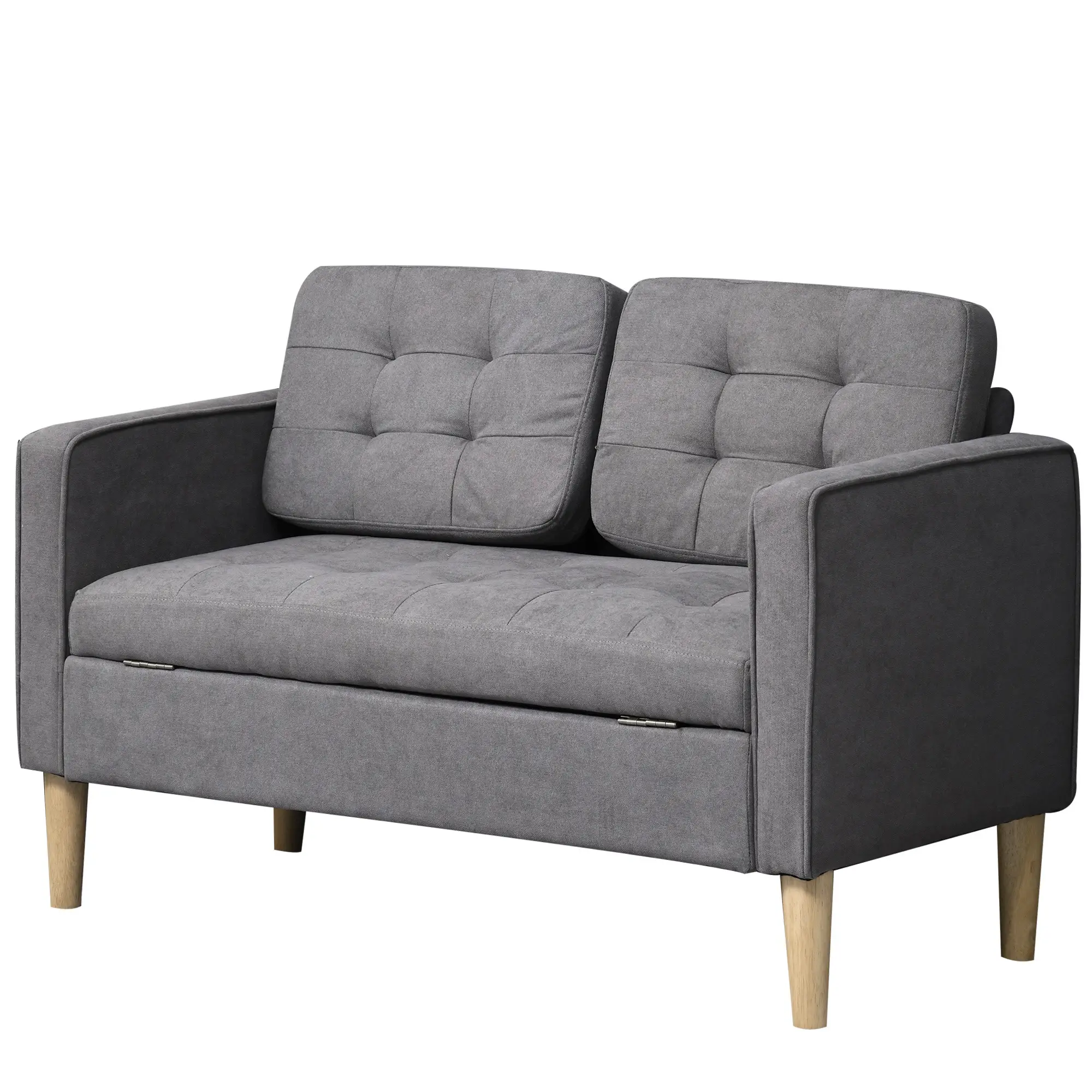 2 Seater Sofa 117 x 62 x 78cm - Grey - 10