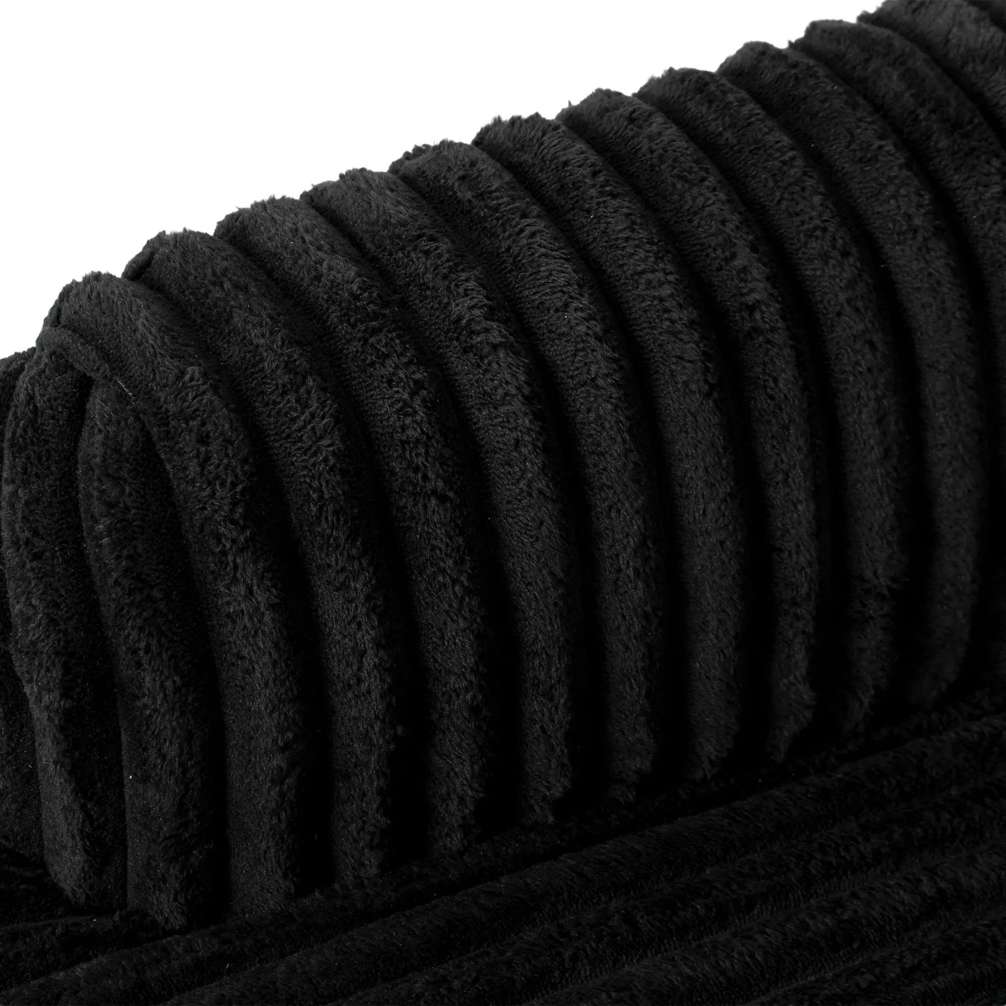 Corduroy Sofa 115 x 82 x 82cm - Black - 10