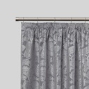 Fenton - Extendable Curtain Pole in Black Silk (With rings) - Image 2