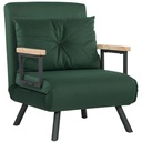 Velvet Armchair 63 x 73 x 81cm - Green - 1