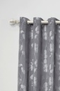Geneva - Extendable Curtain Pole in Brushed Silver (With rings) - Image 3