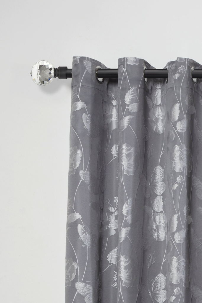 Cristalla - Extendable Curtain Pole in Matt Black - Image 2