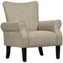 Linen Armchair 80 x 73 x 94cm - Beige - 1