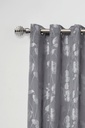 Geneva - Extendable Curtain Pole in Black Silk (With rings) - Image 3