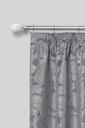 Mineral - Extendable Curtain Pole in Brushed Silver (With rings) - Image 2