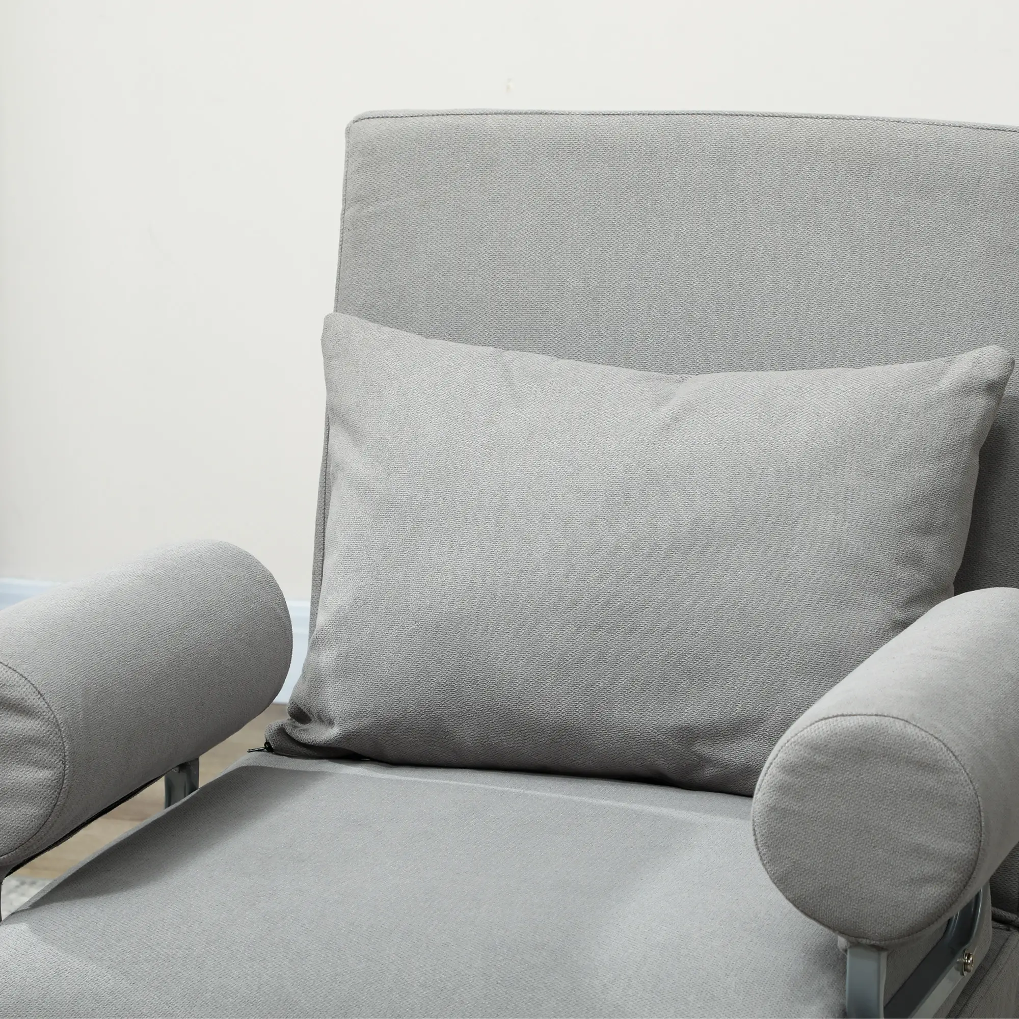 Linen Sofa Bed 73 x 78 x 81cm - Light Grey - 9