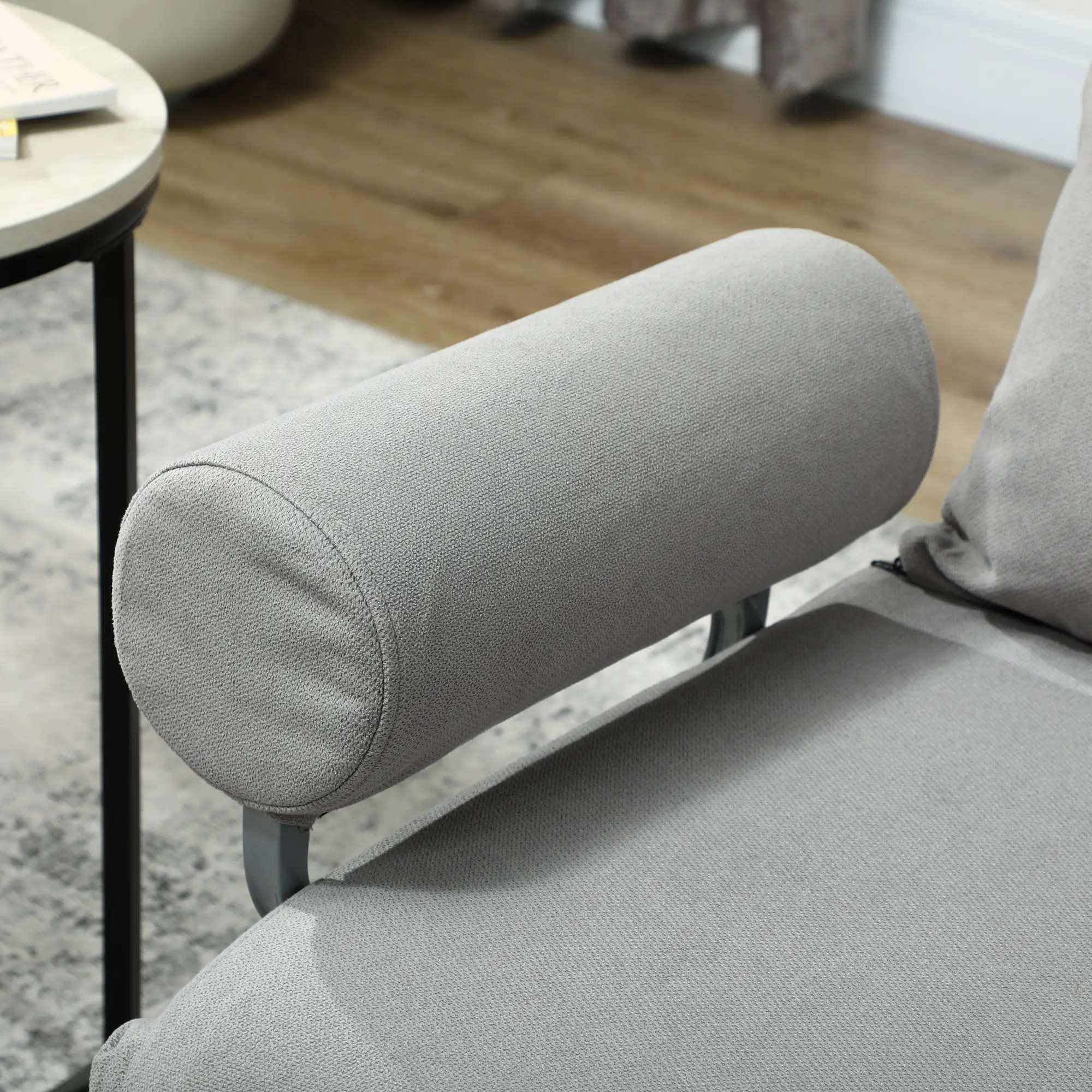 Linen Sofa Bed 73 x 78 x 81cm - Light Grey - 12