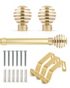 Geneva - Extendable Curtain Pole in Gold - Image 3