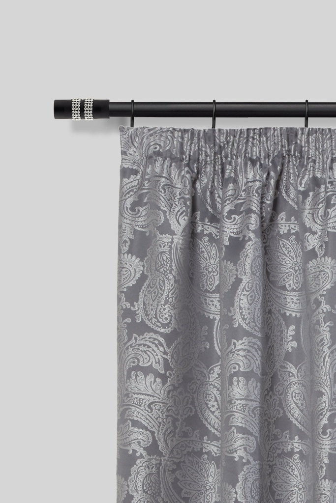 Sparkle - Extendable Curtain Pole in Matt Black (With rings) - Image 2