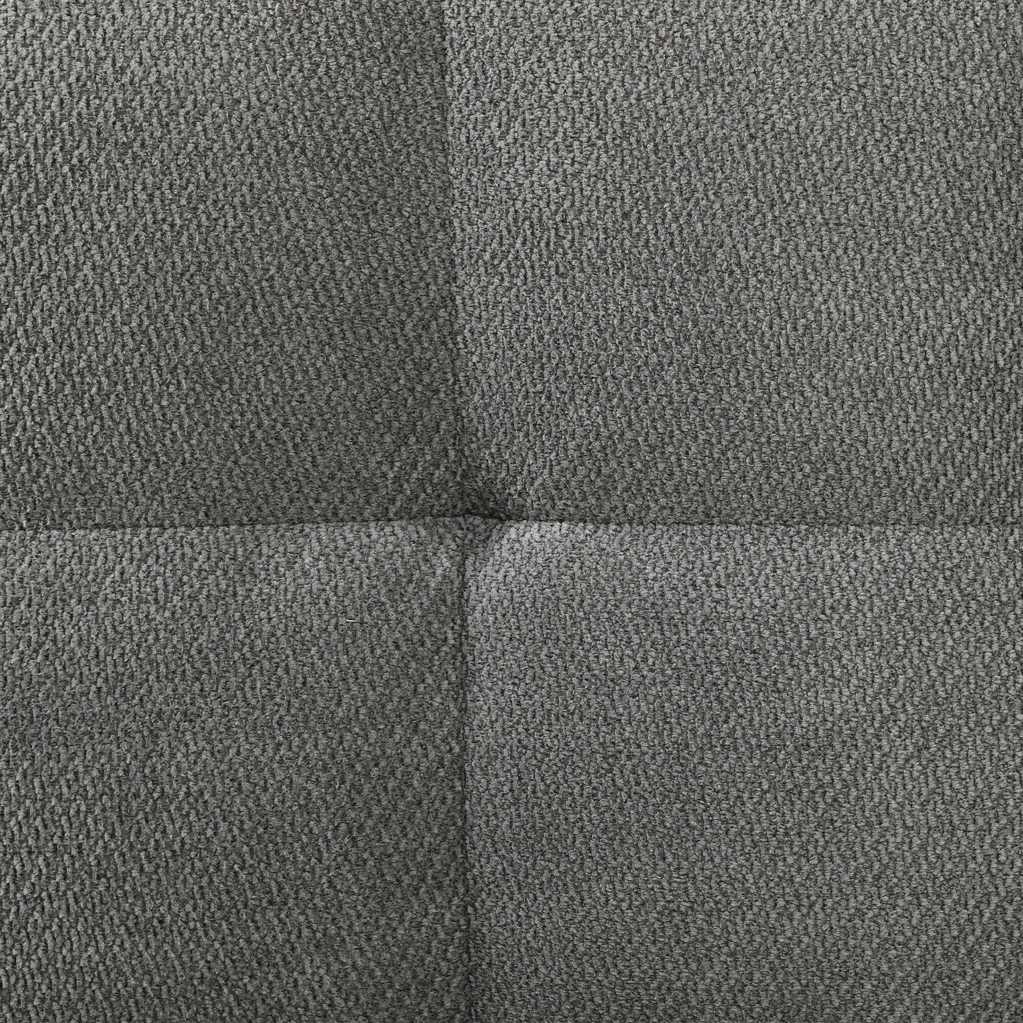3 Seater Velvet Sofa 220 x 86 x 84cm - Grey - 10