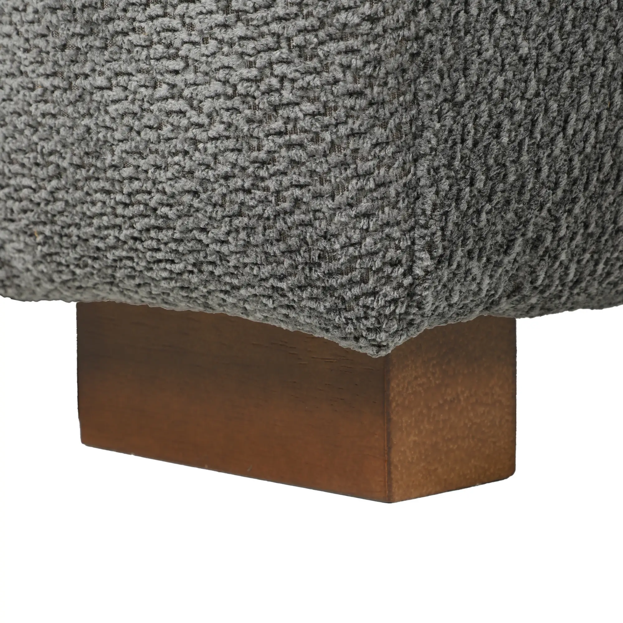 3 Seater Velvet Sofa 220 x 86 x 84cm - Grey - 11