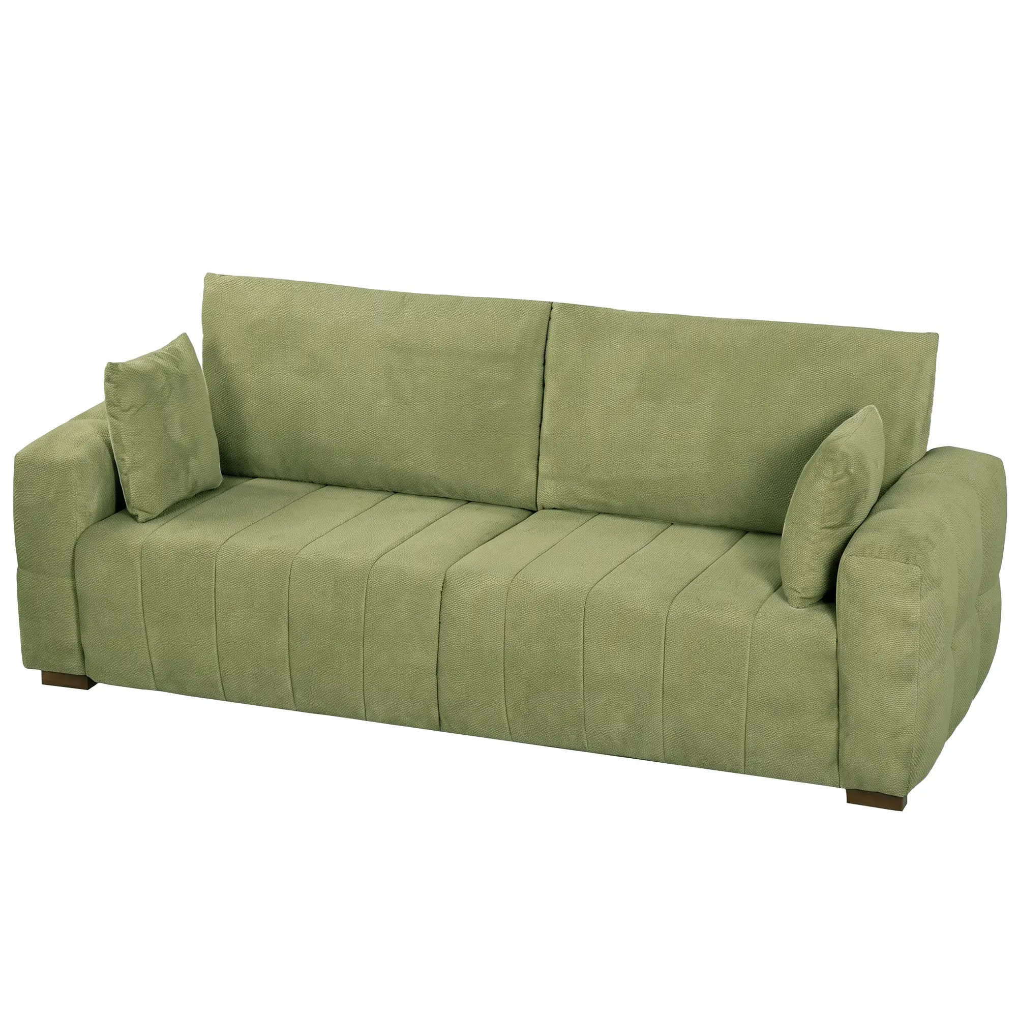 3 Seater Velvet Sofa 220 x 86 x 84cm - Green - 15