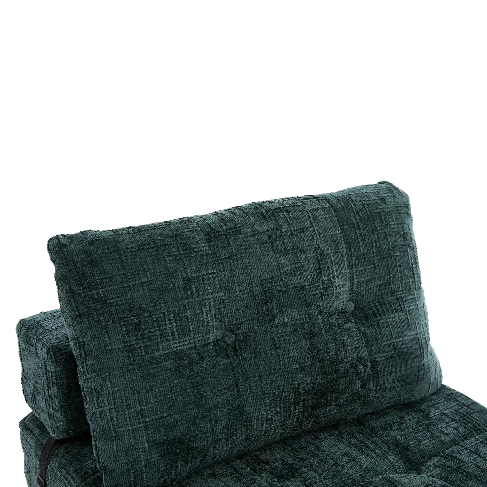 Chenille Sofa Bed 180 x 79 x 57cm - Emerald - 11