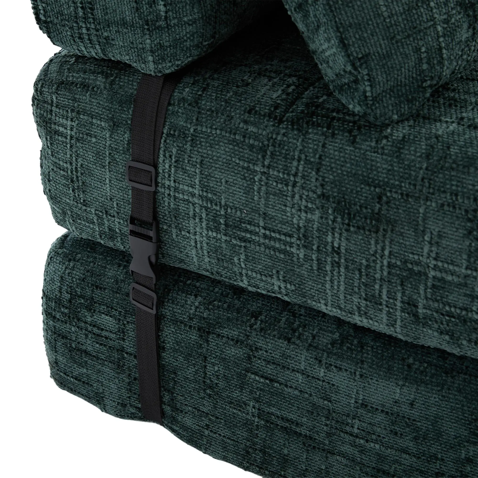 Chenille Sofa Bed 180 x 79 x 57cm - Emerald - 12