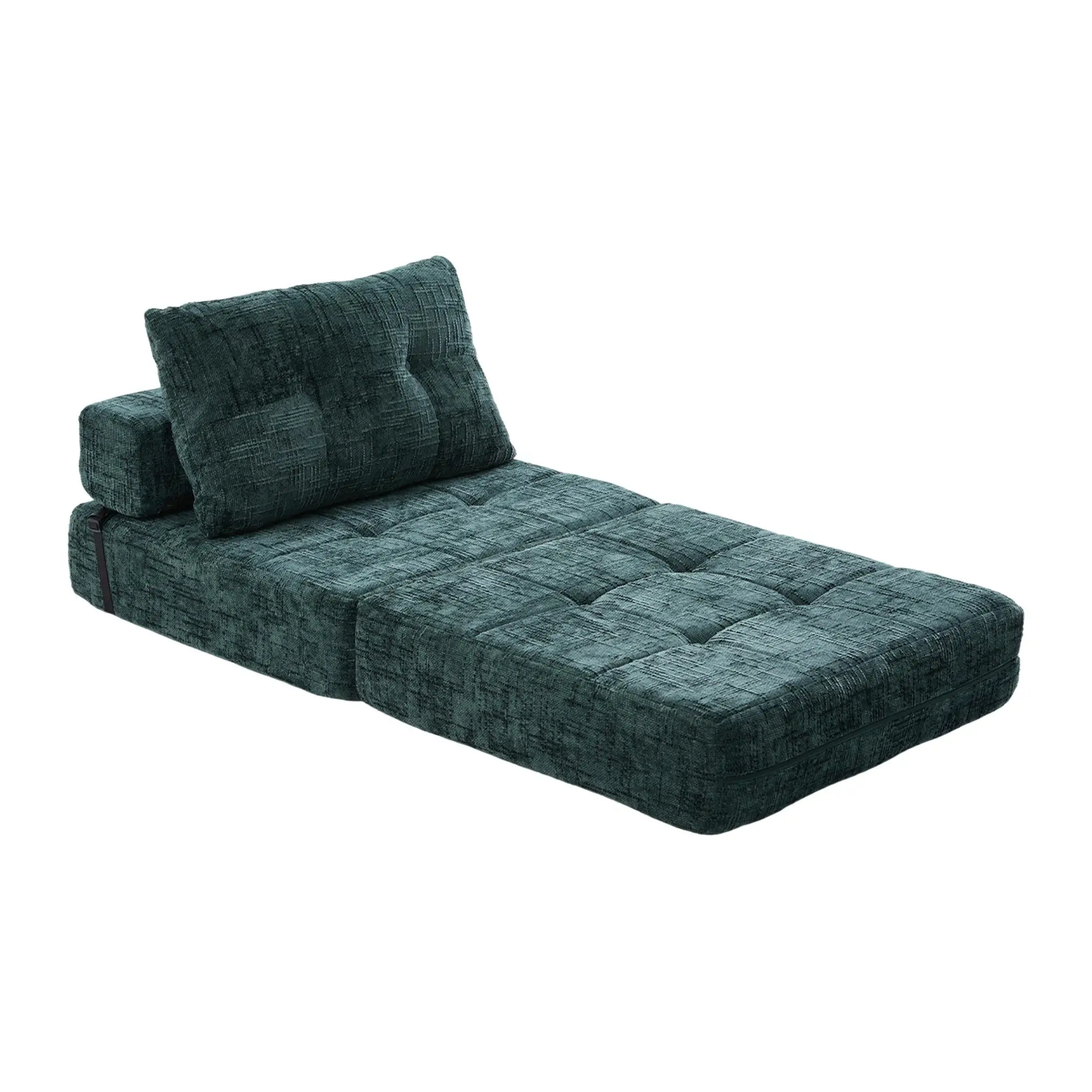 Chenille Sofa Bed 180 x 79 x 57cm - Emerald - 15
