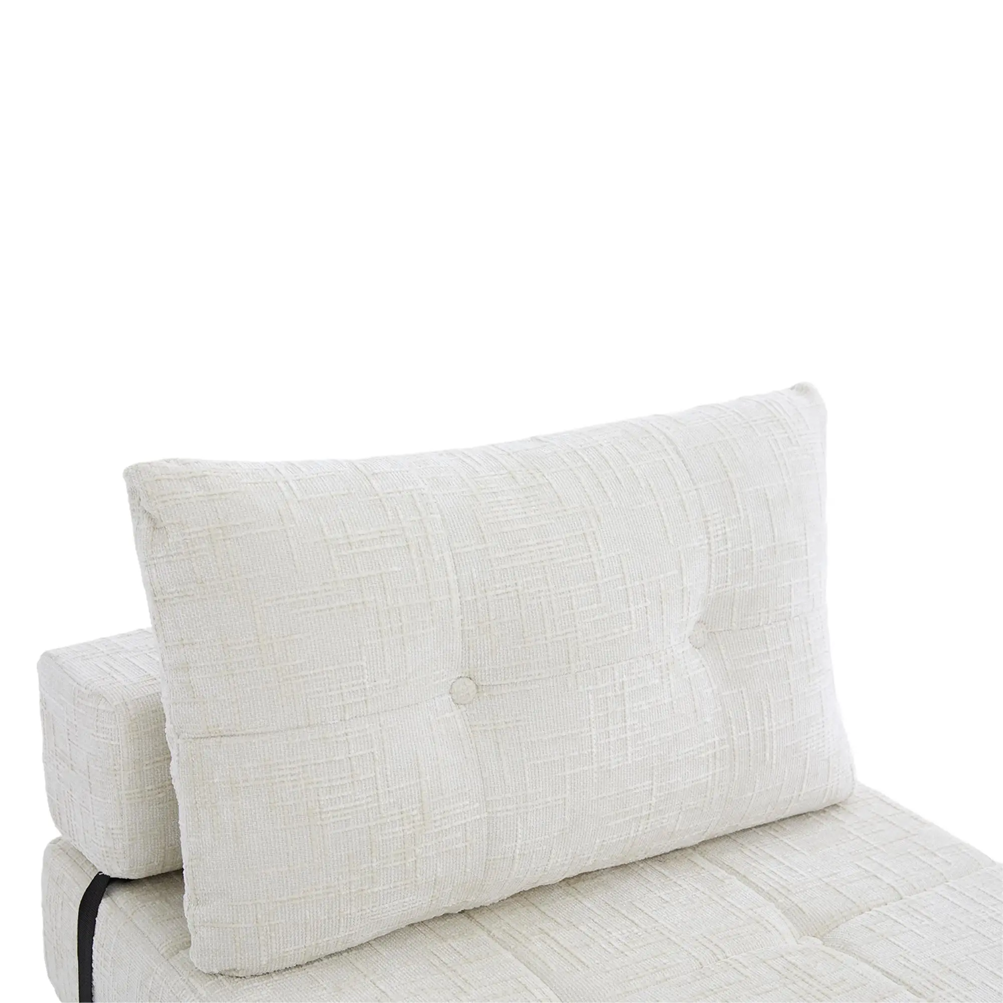 Chenille Sofa Bed 180 x 79 x 57cm - Beige - 11