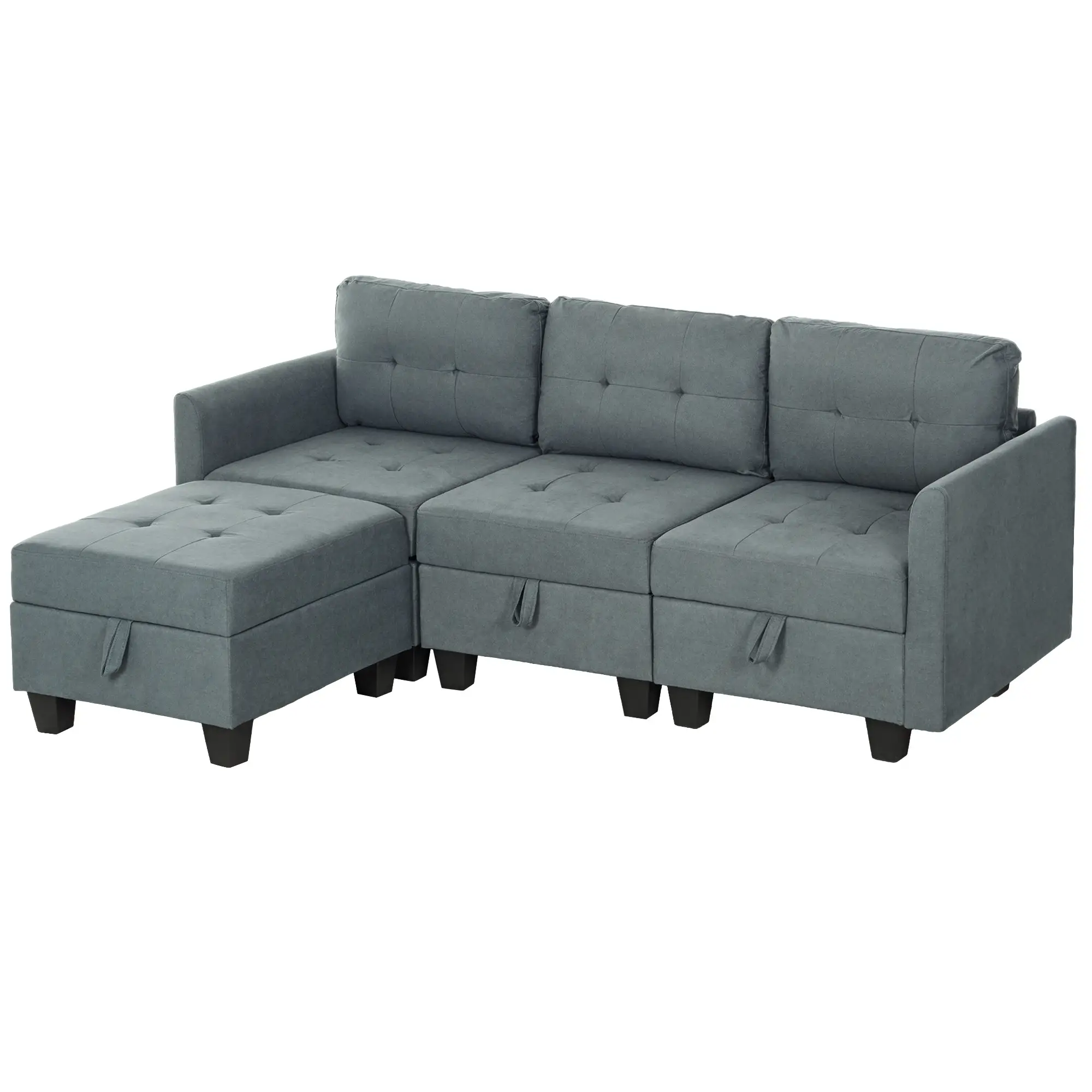 Sofa 213 x 158 x 85cm - Dark Grey - 11