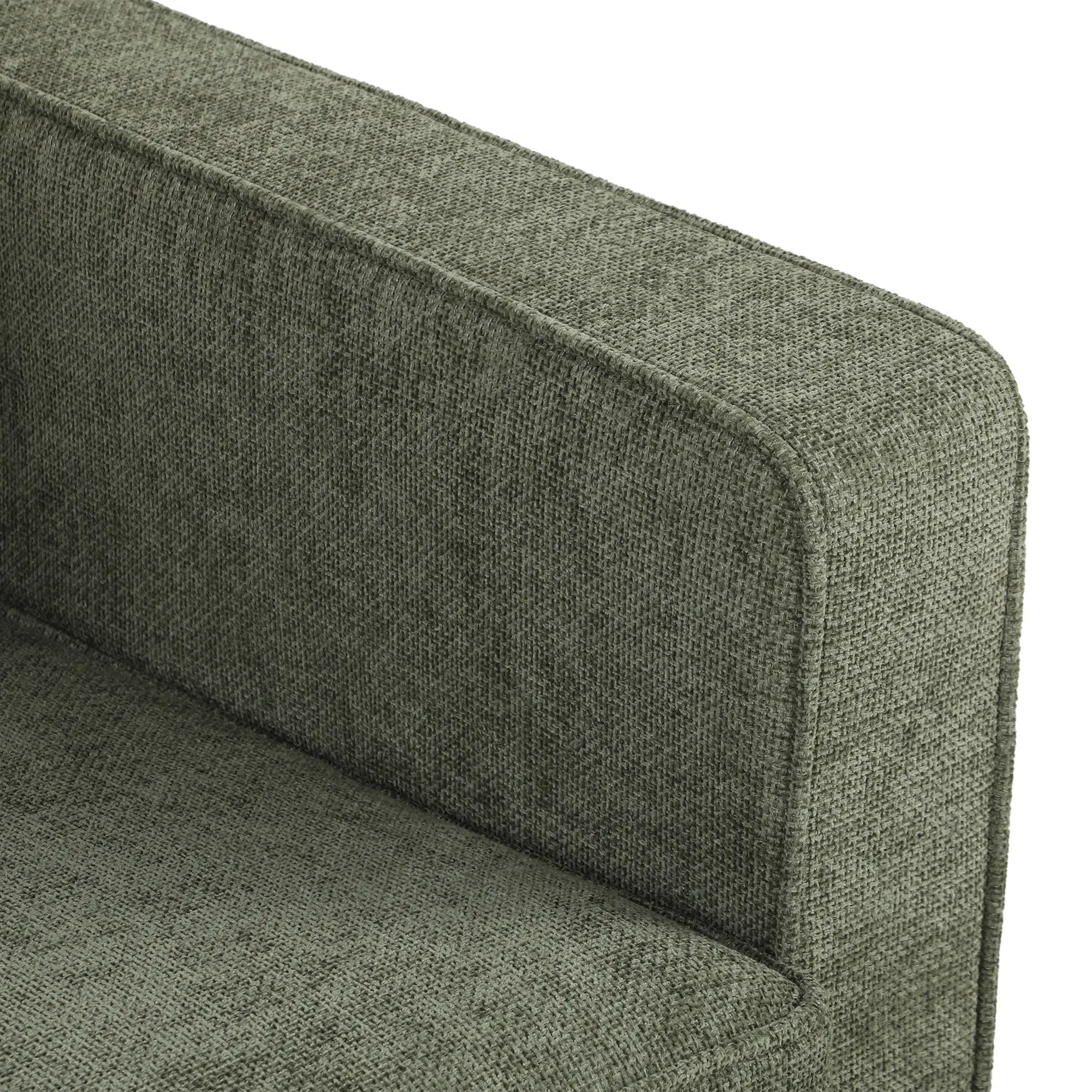 3 Seater Velvet Sofa 199 x 80 x 86cm - Green - 9