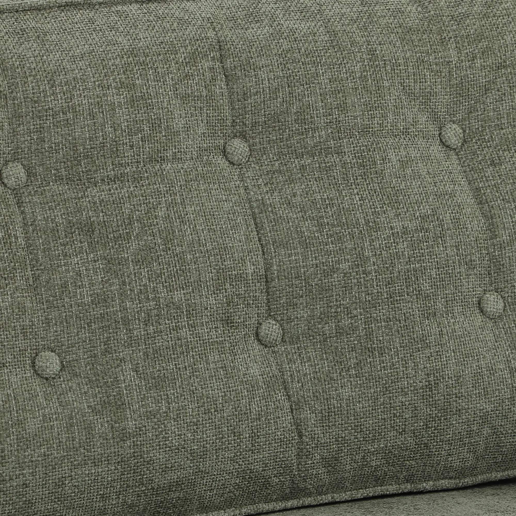 3 Seater Velvet Sofa 199 x 80 x 86cm - Green - 11