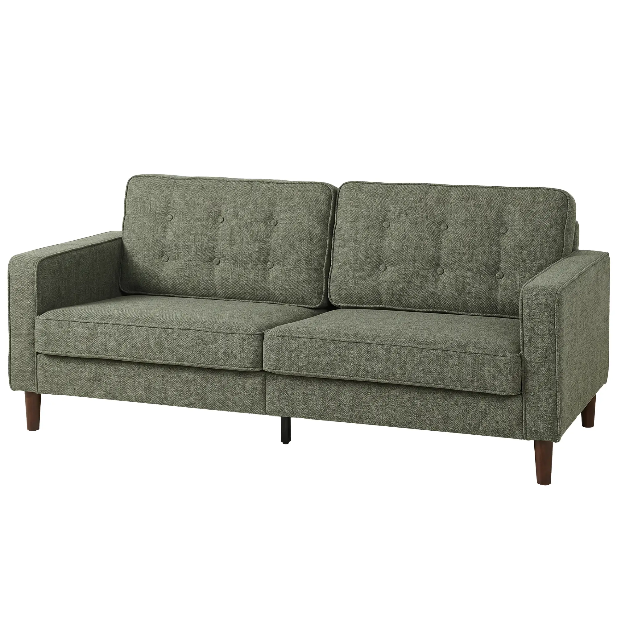 3 Seater Velvet Sofa 199 x 80 x 86cm - Green - 14