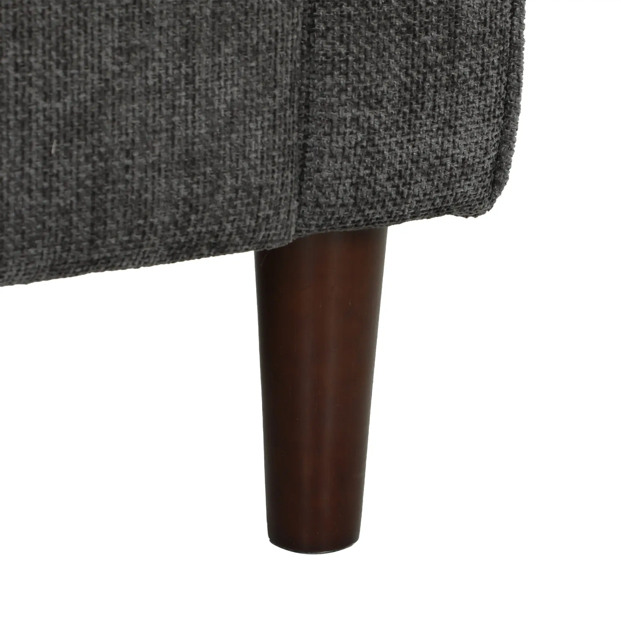 3 Seater Velvet Sofa 199 x 80 x 86cm - Dark Grey - 11