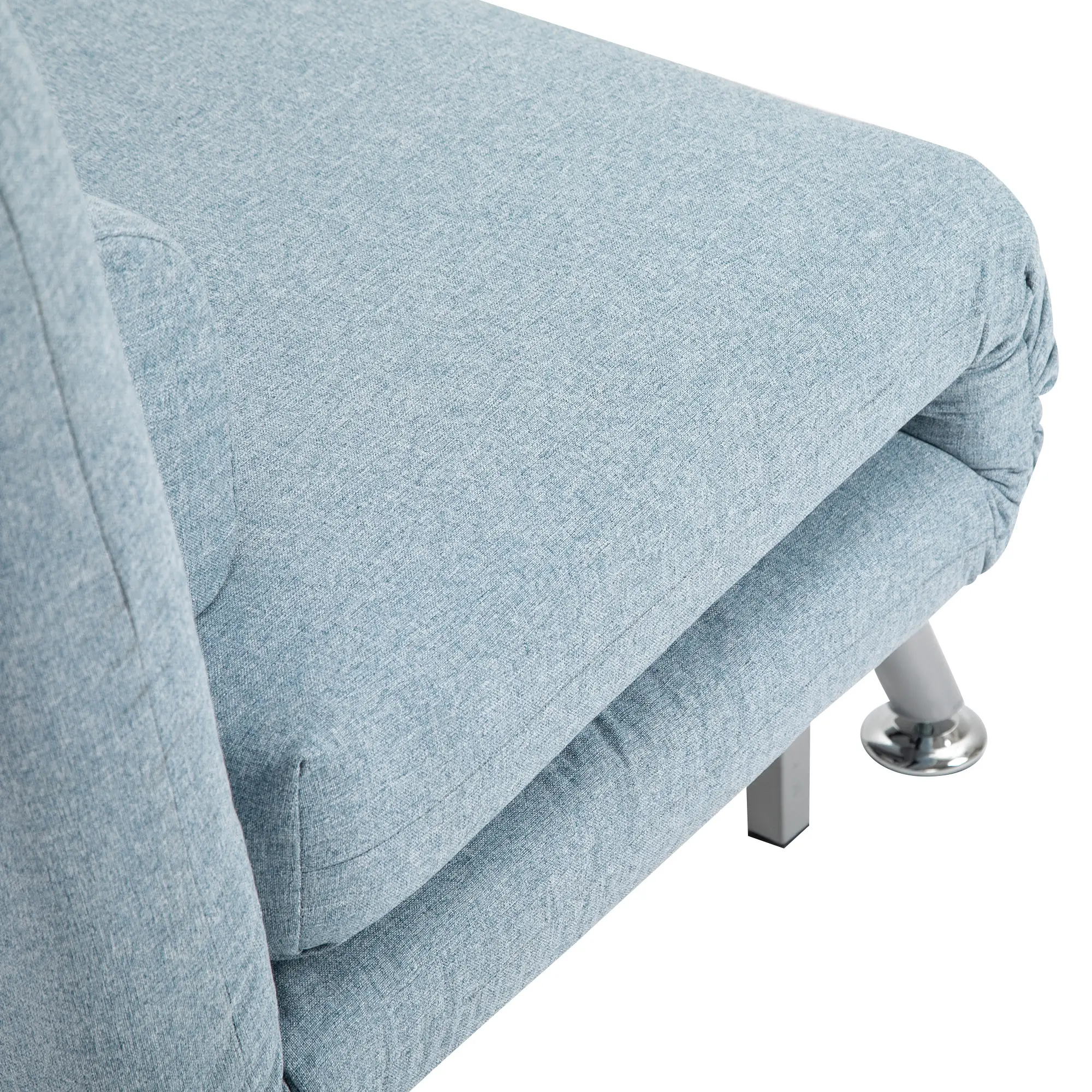 Linen Sofa Bed 75 x 70 x 75cm - Sky Blue - 8