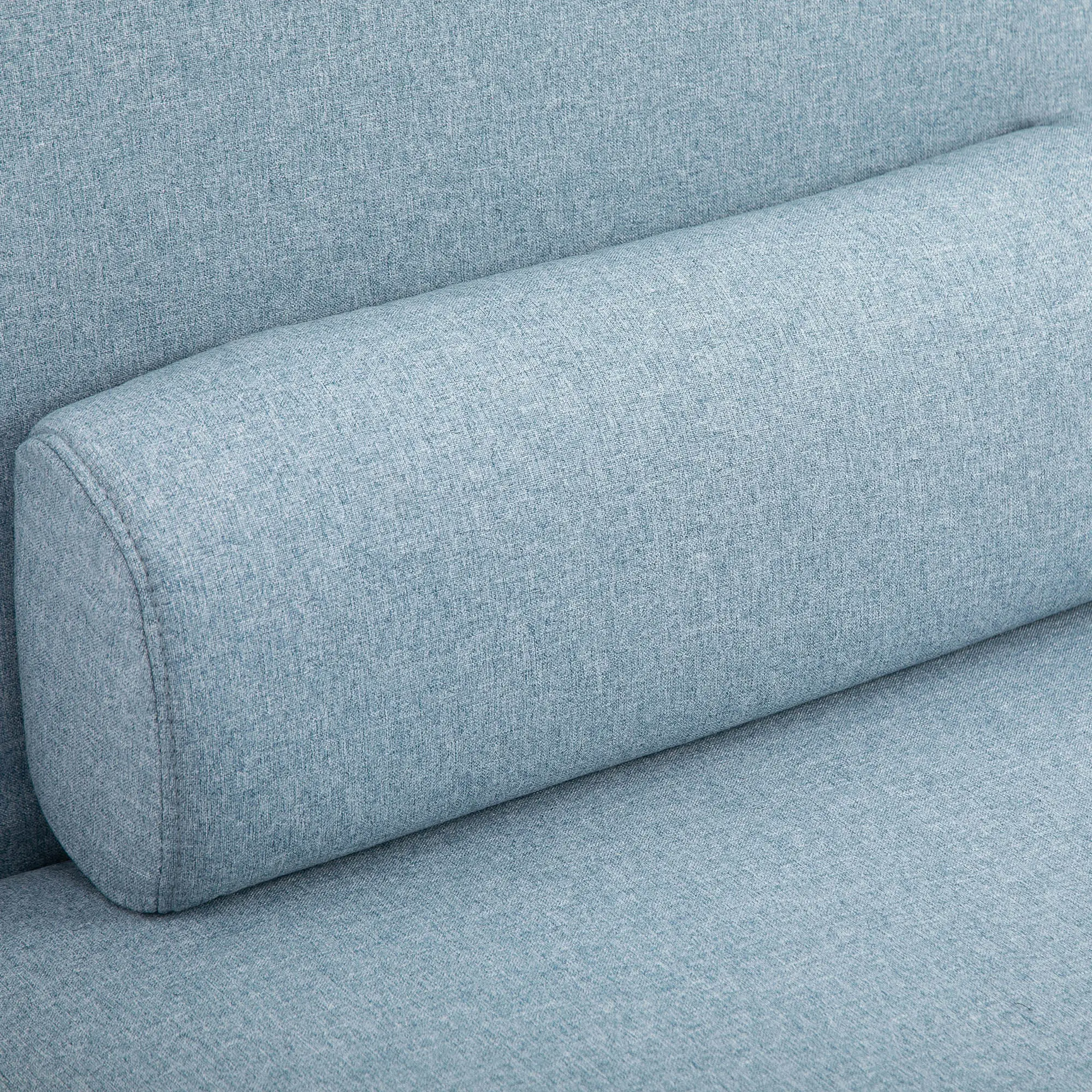 Linen Sofa Bed 75 x 70 x 75cm - Sky Blue - 9