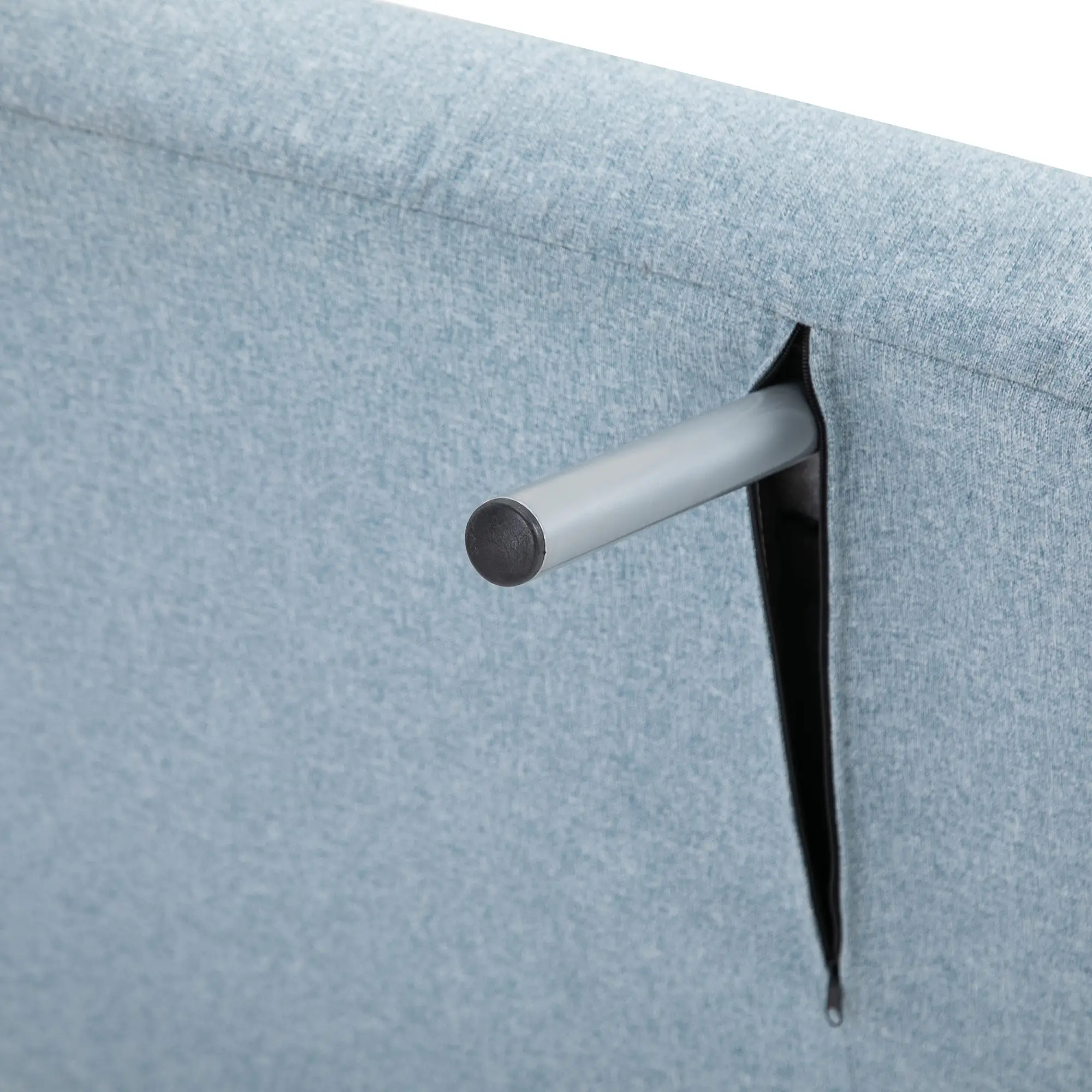Linen Sofa Bed 75 x 70 x 75cm - Sky Blue - 10