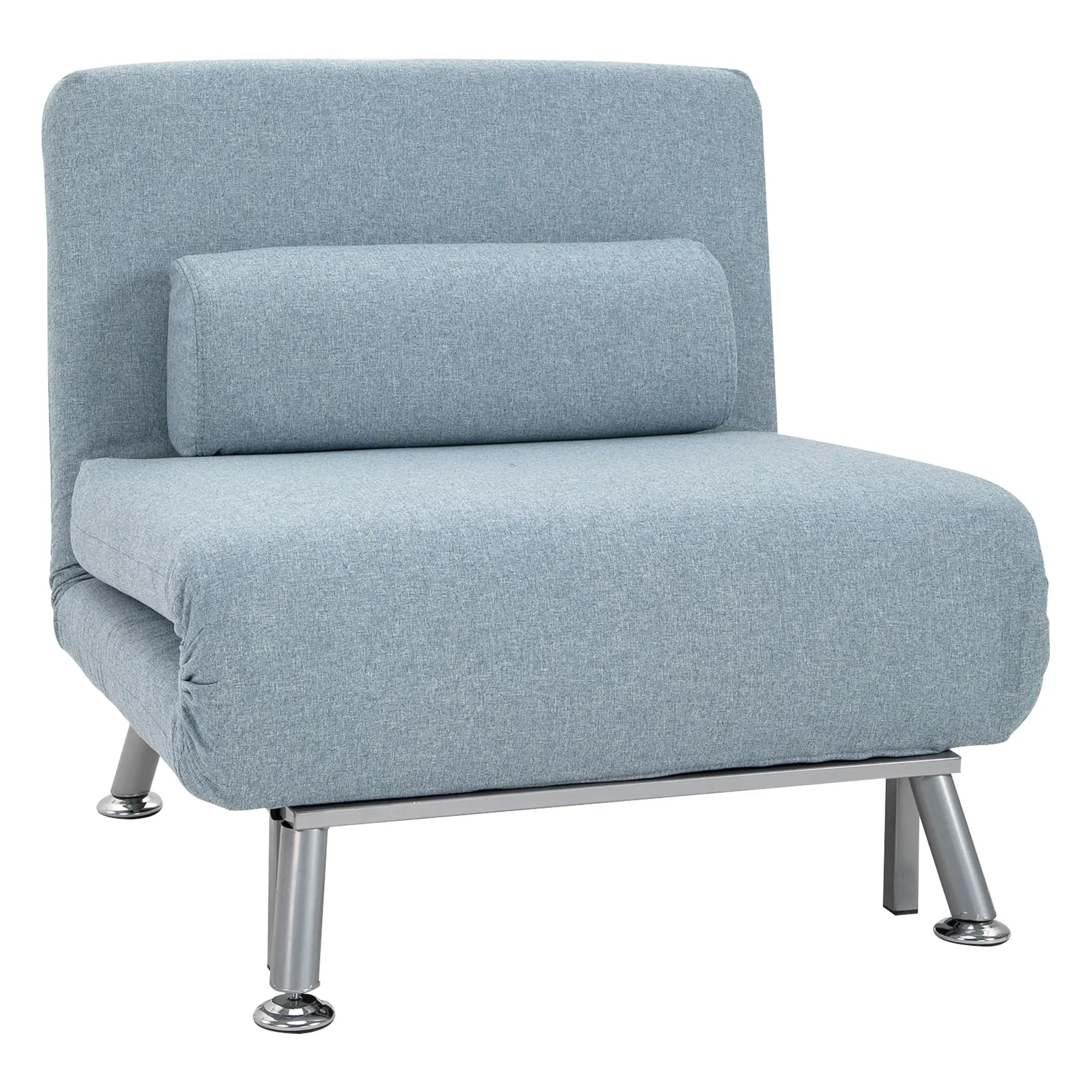Linen Sofa Bed 75 x 70 x 75cm - Sky Blue - 13