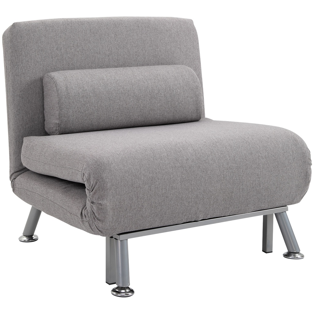 Linen Sofa Bed 75 x 70 x 75cm - Grey - 1