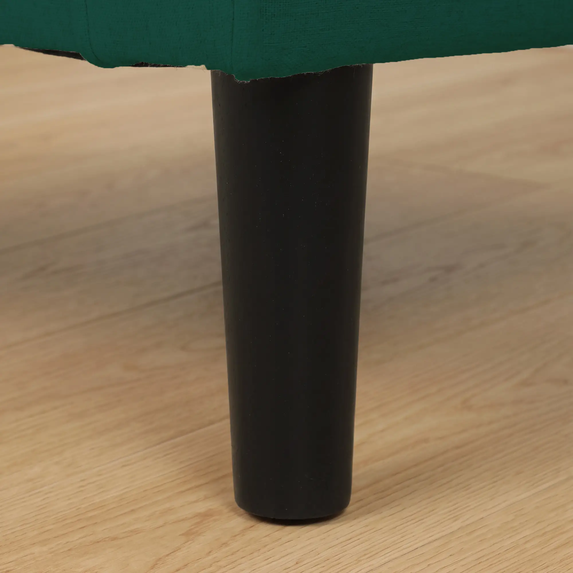 Linen Armchair 68 x 75 x 84cm - Dark Green, Black - 13
