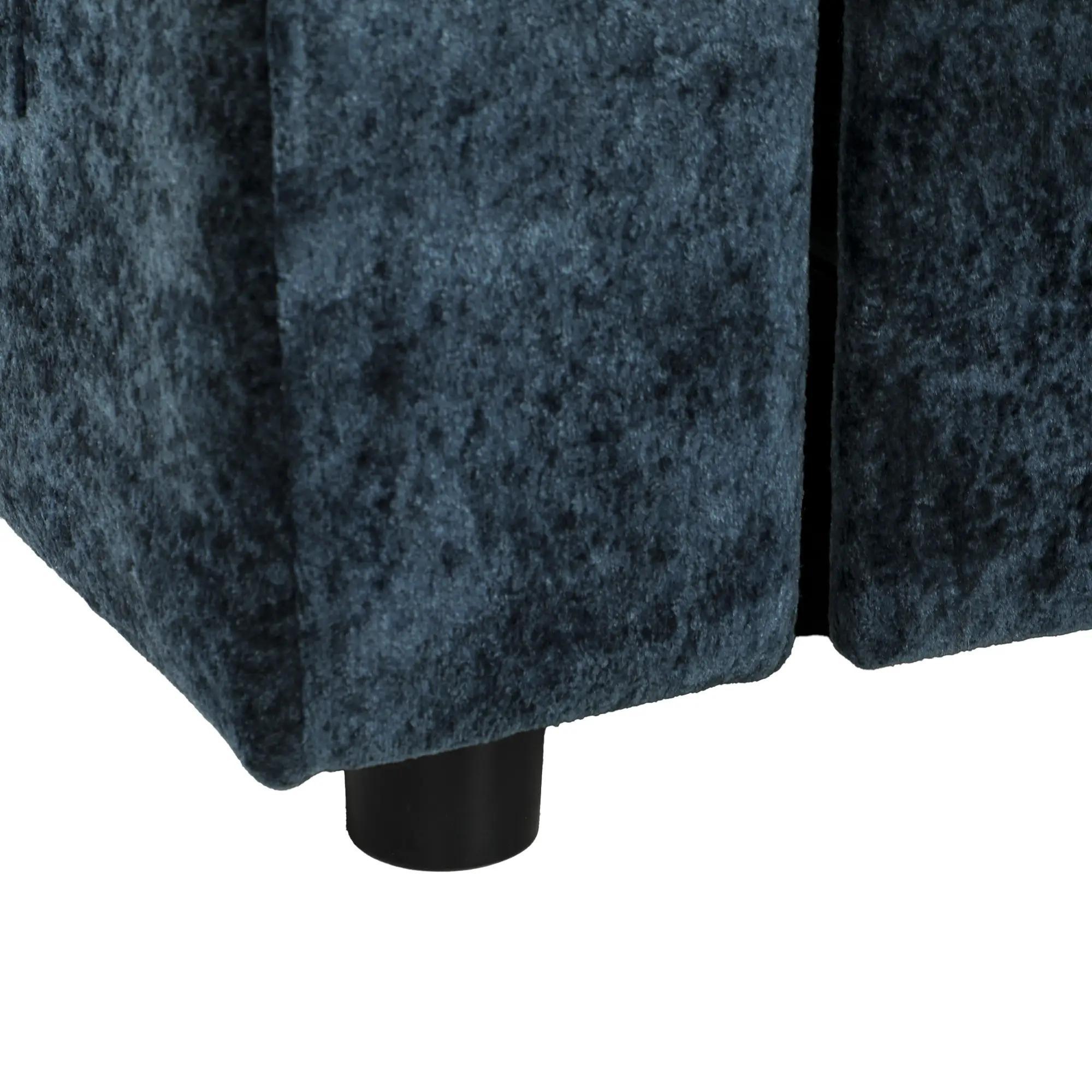 2 Seater Velvet Sofa Bed 137 x 91 x 95cm, Dark Blue - Dark Blue - 12