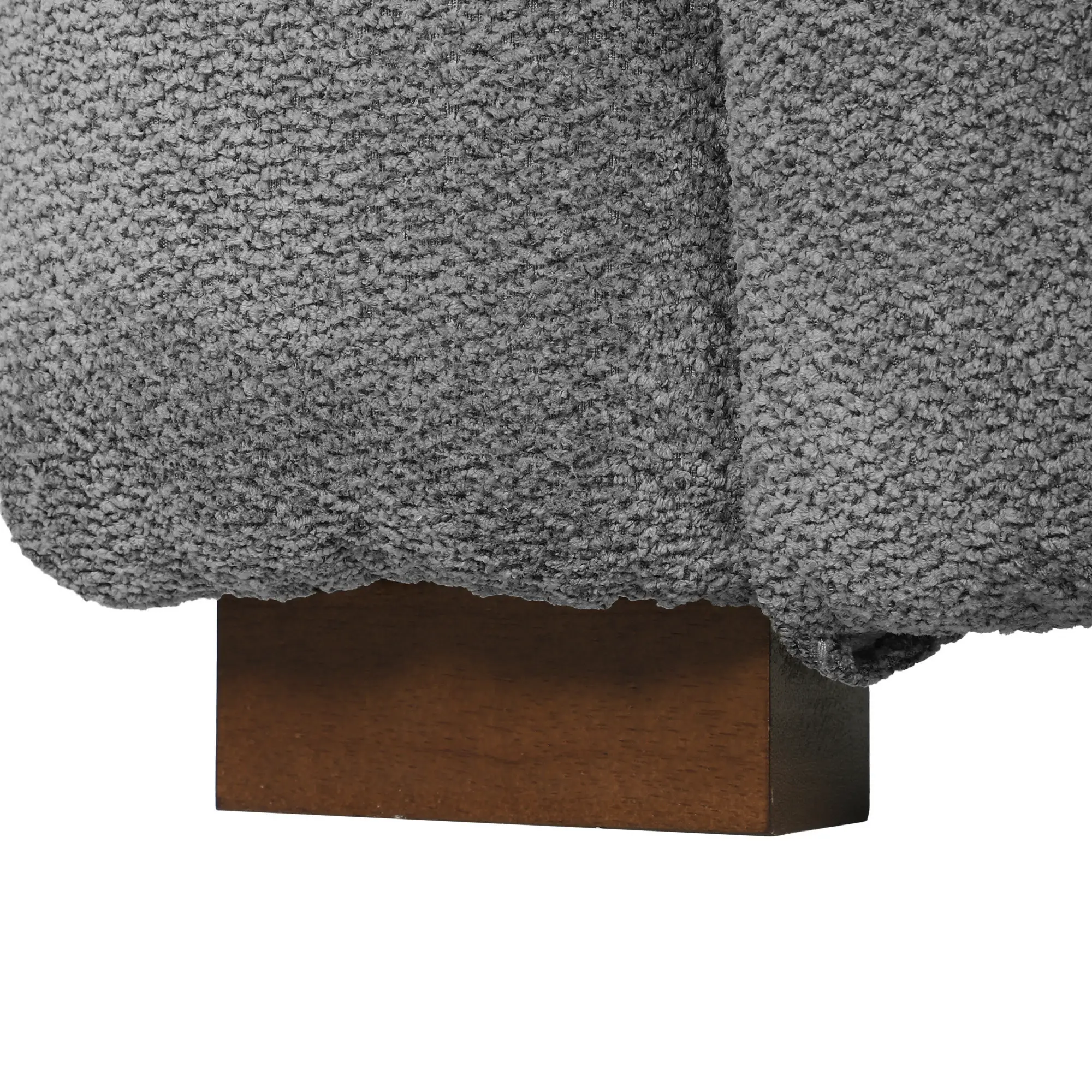 2 Seater Velvet Sofa 160 x 86 x 84cm, Grey - Grey - 11