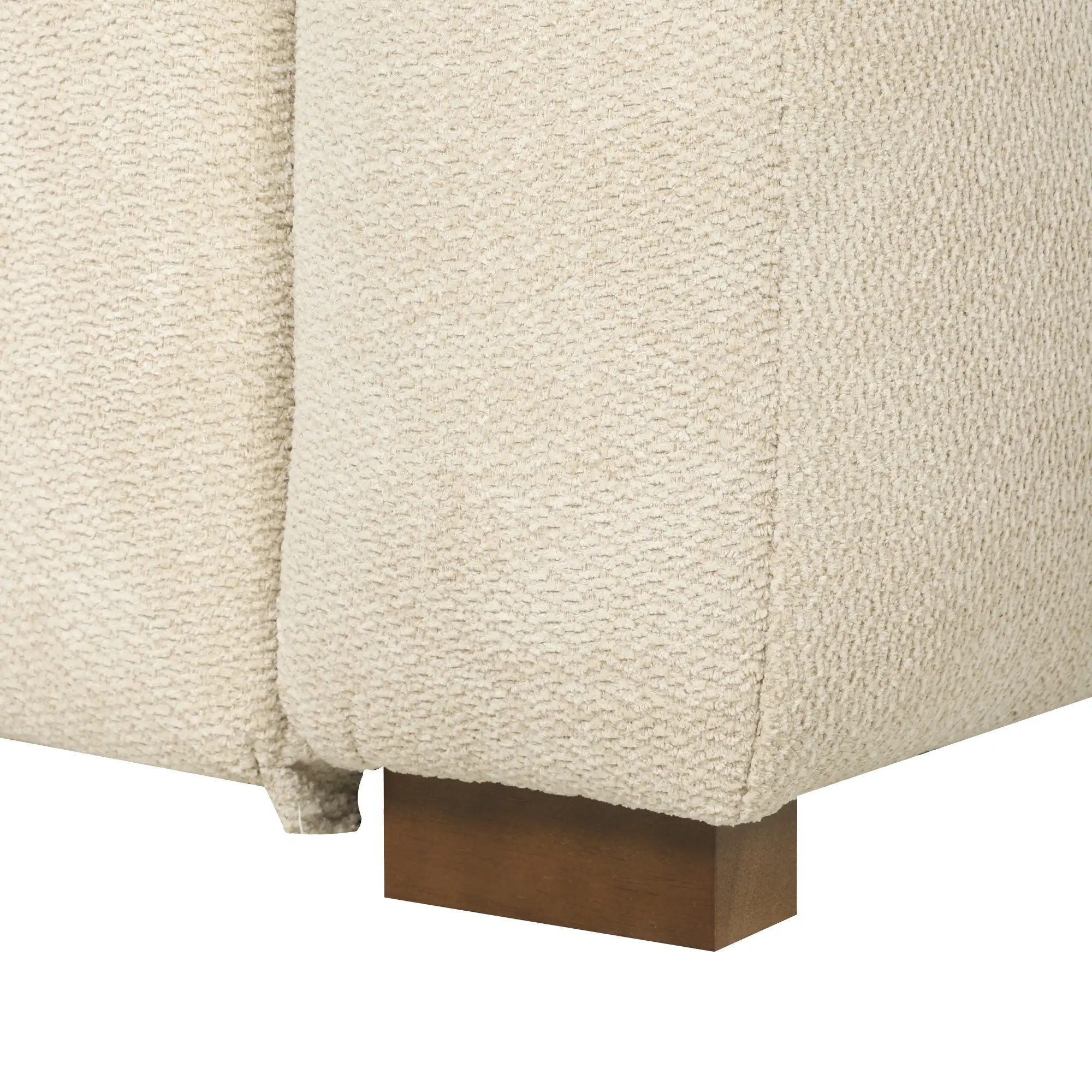 2 Seater Velvet Sofa 160 x 86 x 84cm, Cream White - Cream White - 13