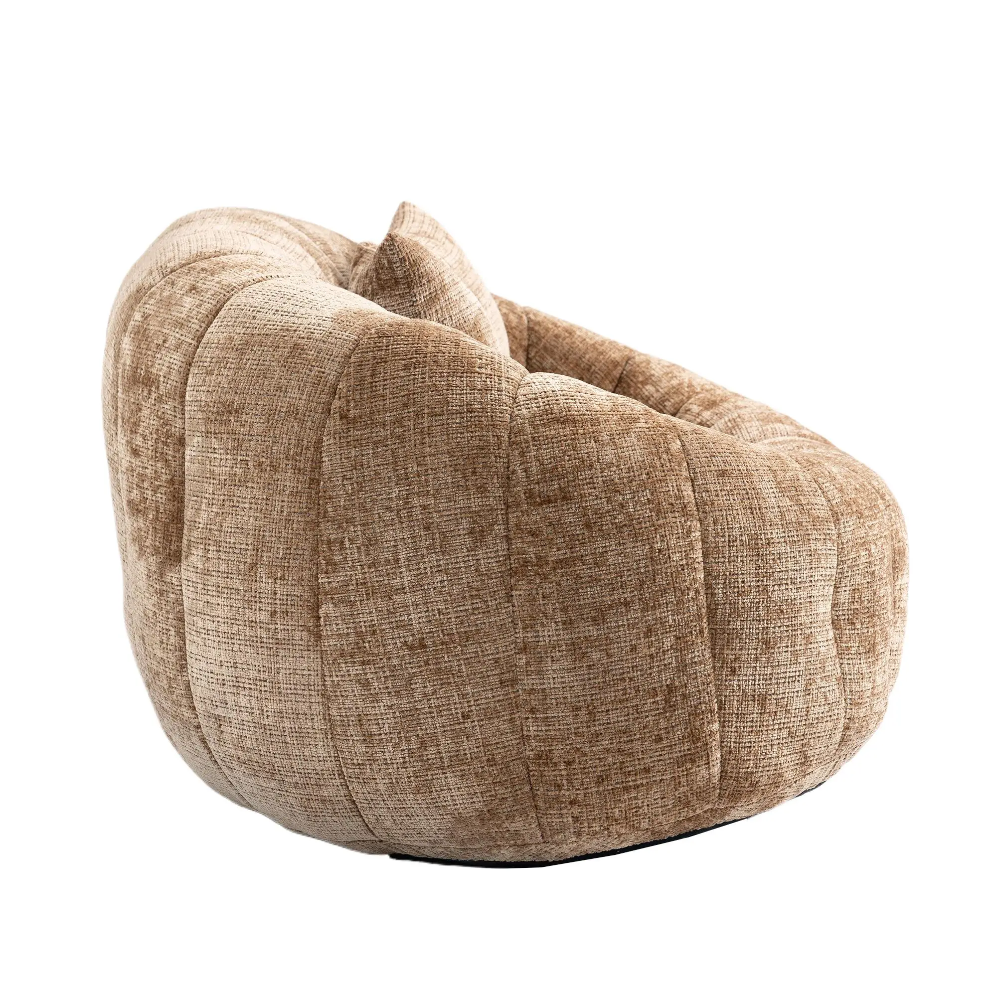 Corner 2 Seater Chenille Sofa 145 x 95 x 63cm - Coffee - 13