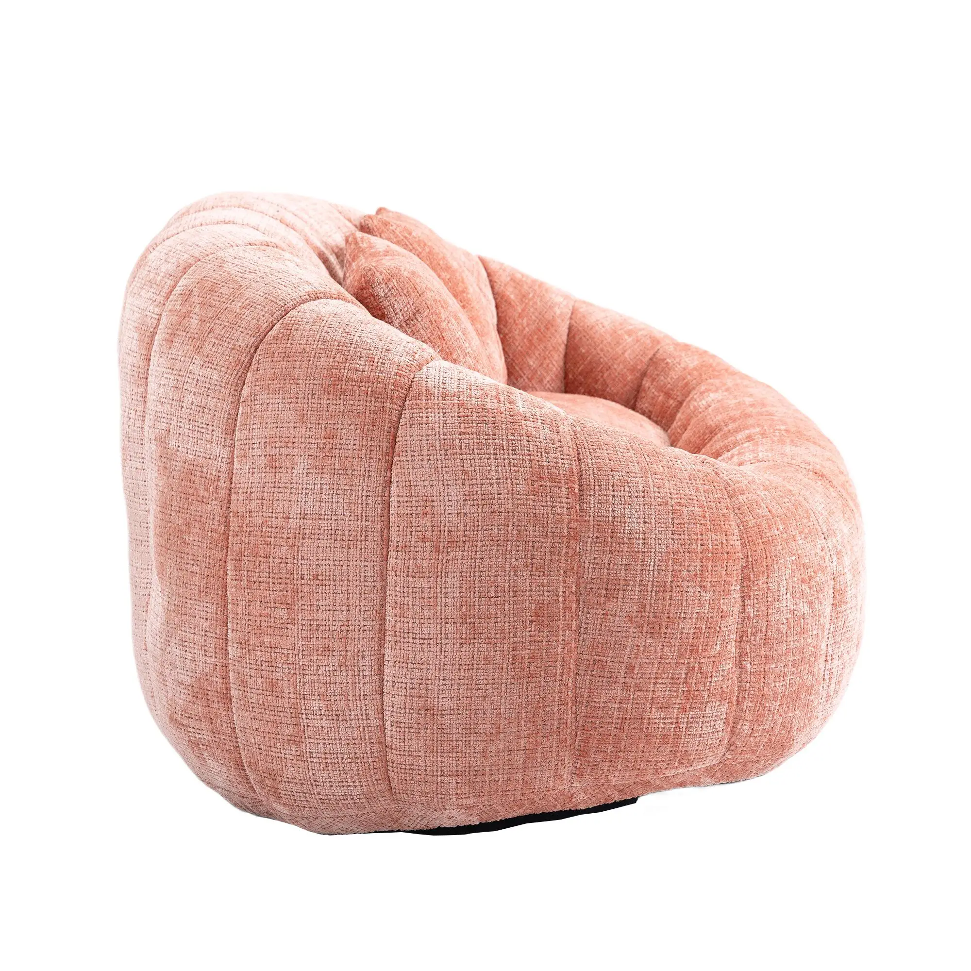 Corner 2 Seater Chenille Sofa 145 x 95 x 63cm - Pink - 12