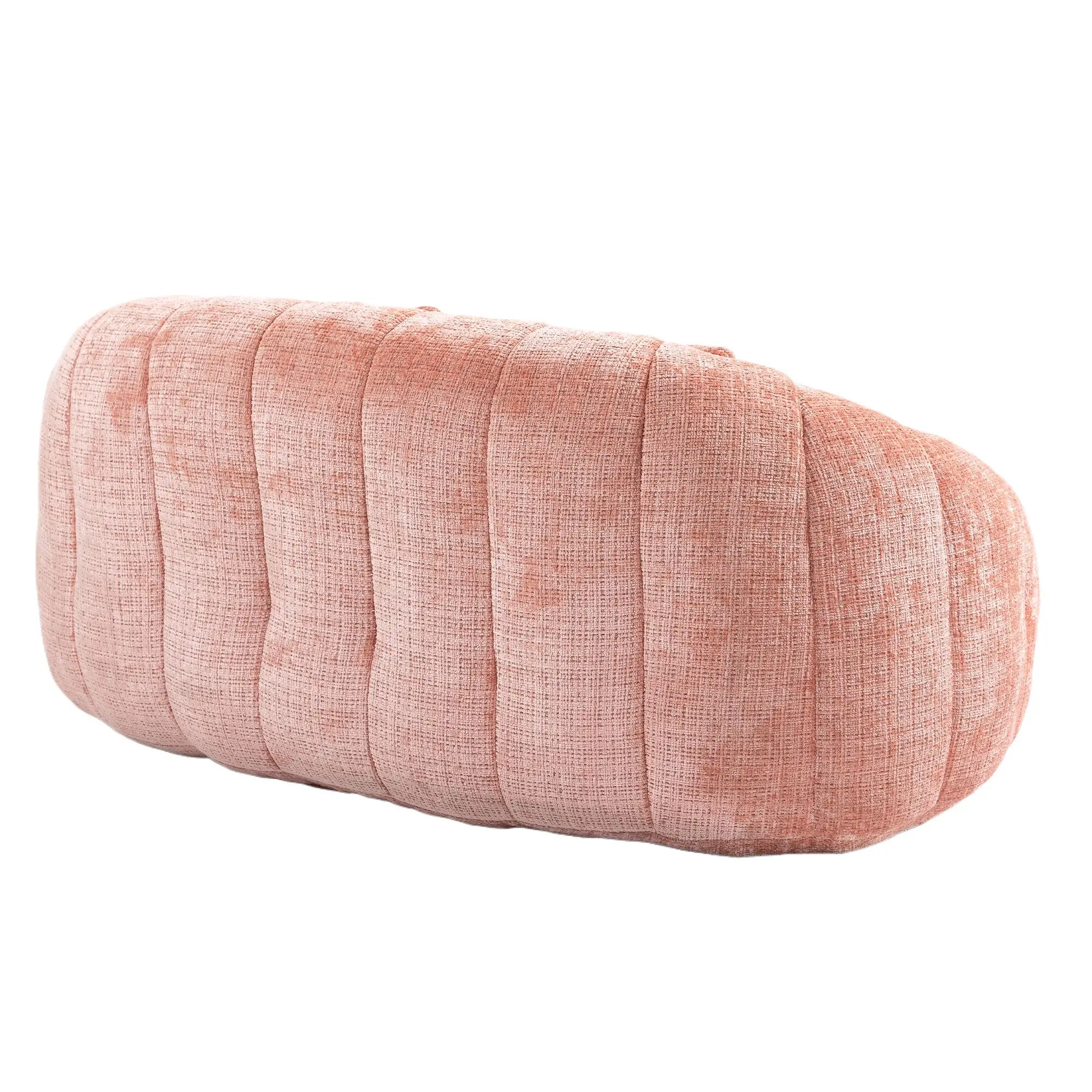 Corner 2 Seater Chenille Sofa 145 x 95 x 63cm - Pink - 13