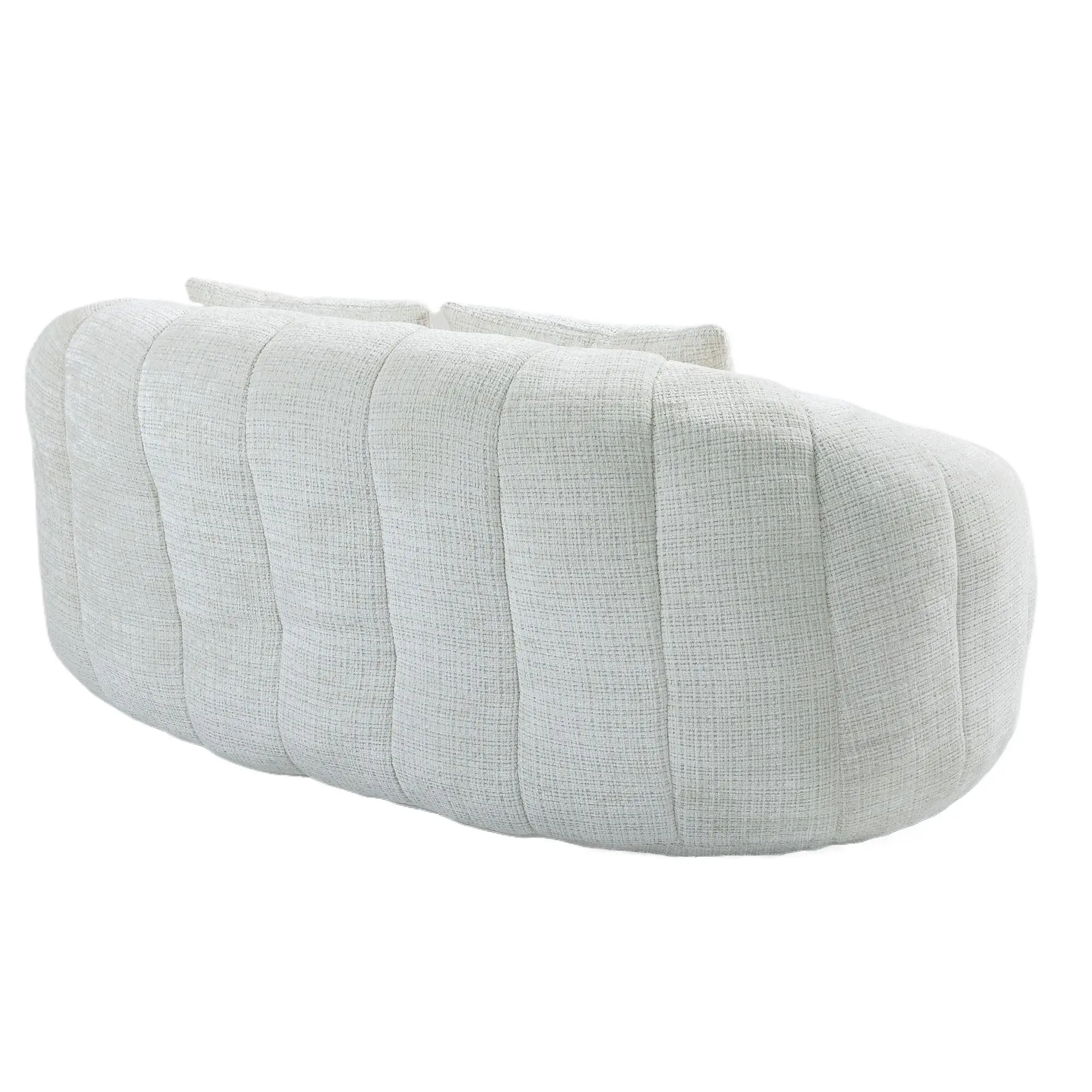 Corner 2 Seater Chenille Sofa 145 x 95 x 63cm - Beige - 14