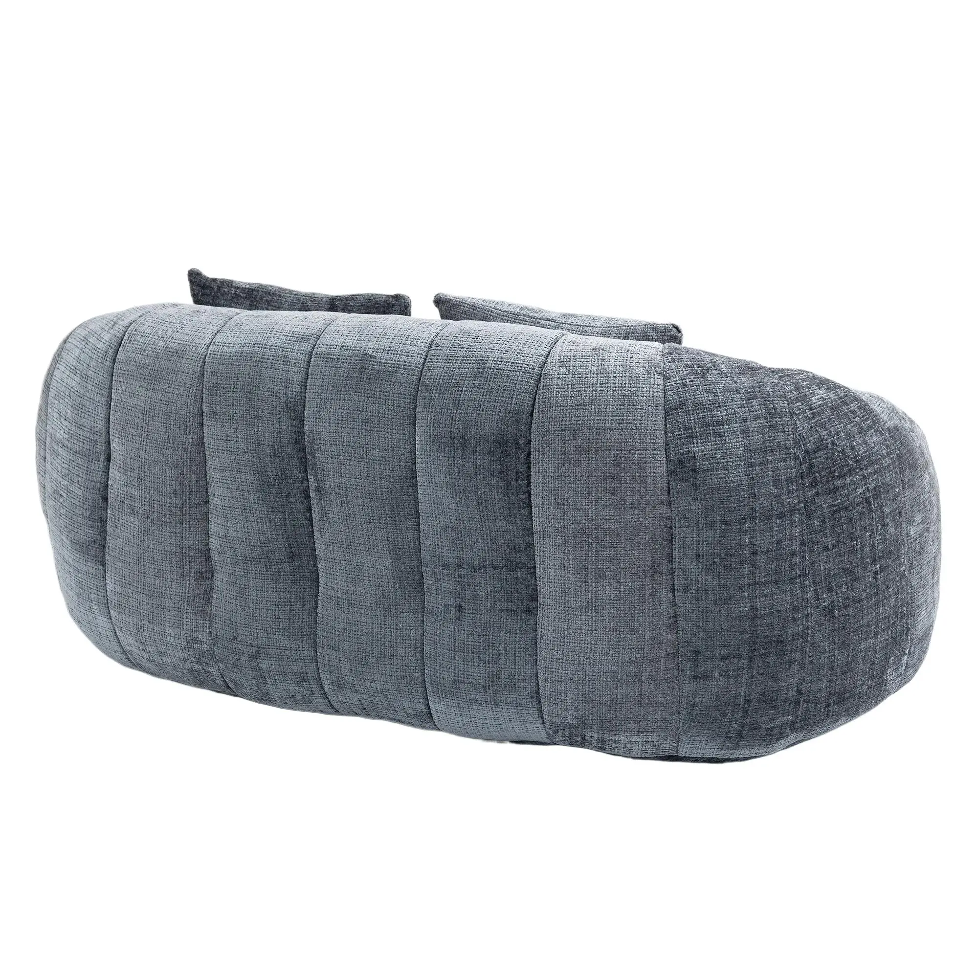 Corner 2 Seater Chenille Sofa 145 x 95 x 63cm - Grey - 14