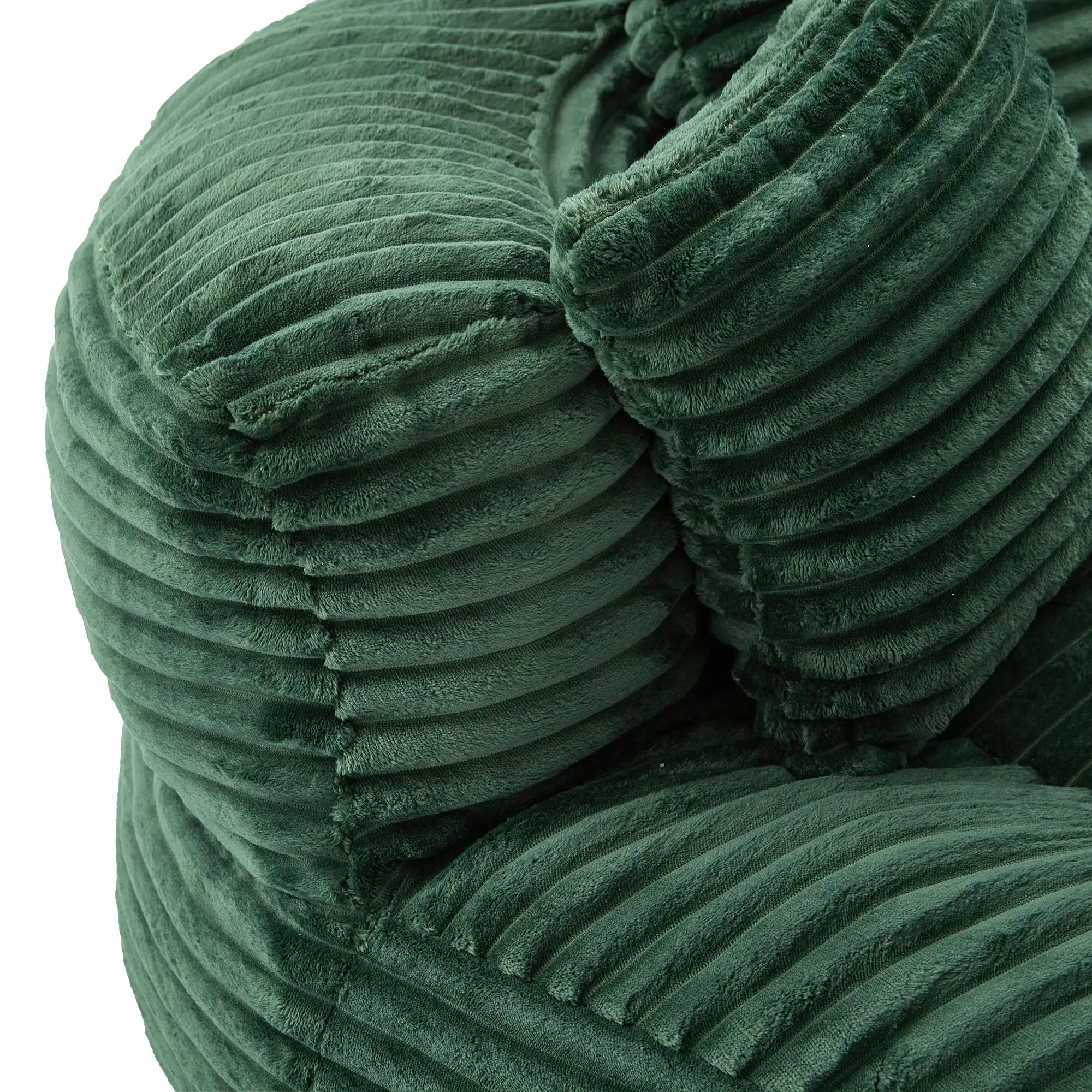 Corduroy Armchair 108 x 108 x 52cm - Emerald - 12
