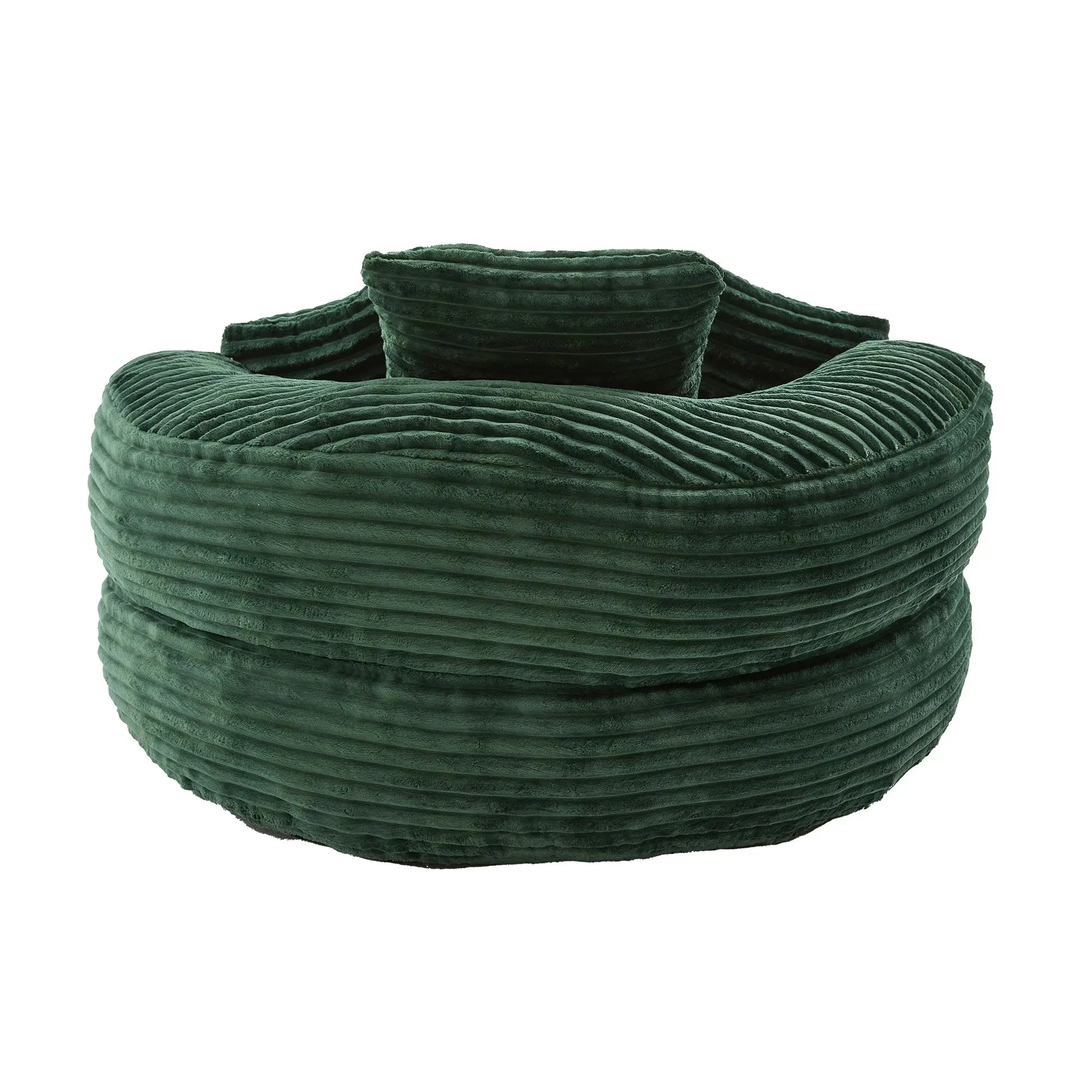 Corduroy Armchair 108 x 108 x 52cm - Emerald - 15