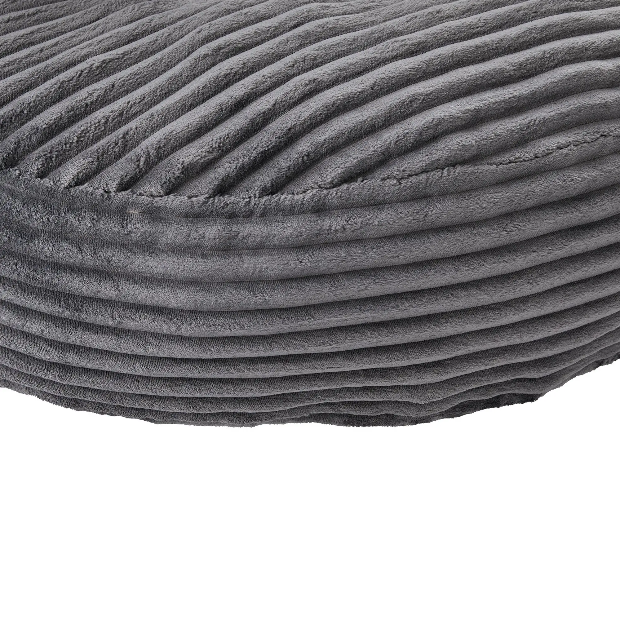 Corduroy Armchair 108 x 108 x 52cm - Dark Grey - 11