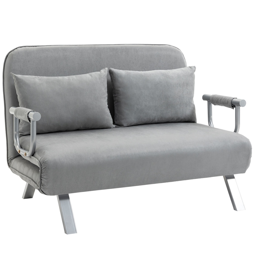 Sofa Bed 111 x 80 x 78cm - Light Grey - 1